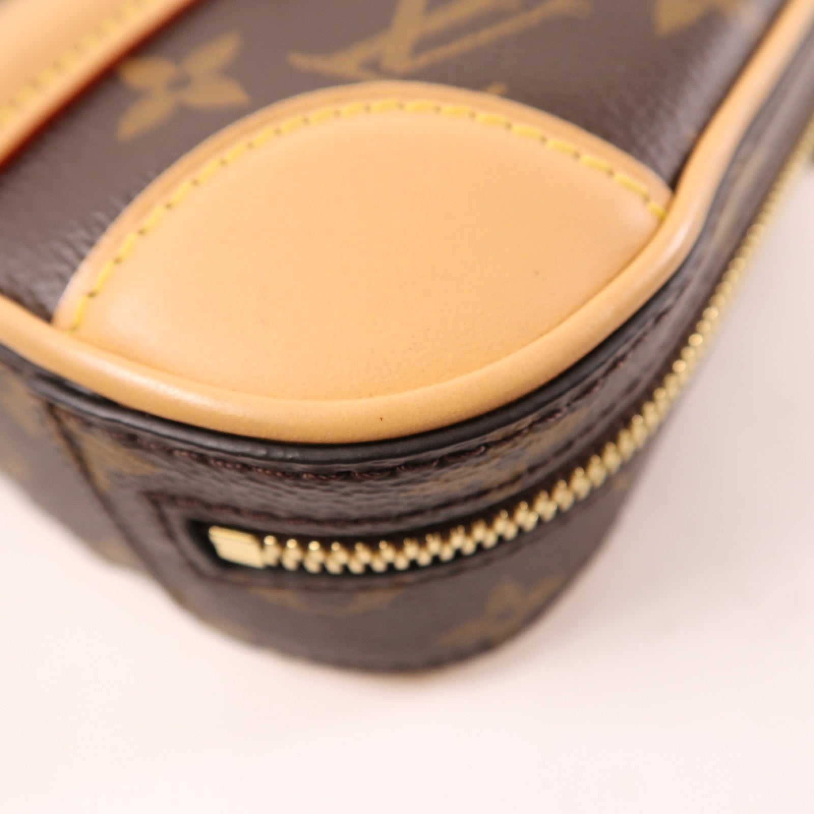 LOUIS VUITTON LV Valisette Vertical 2Way Shoulder Bag M68623 Monogram Brown