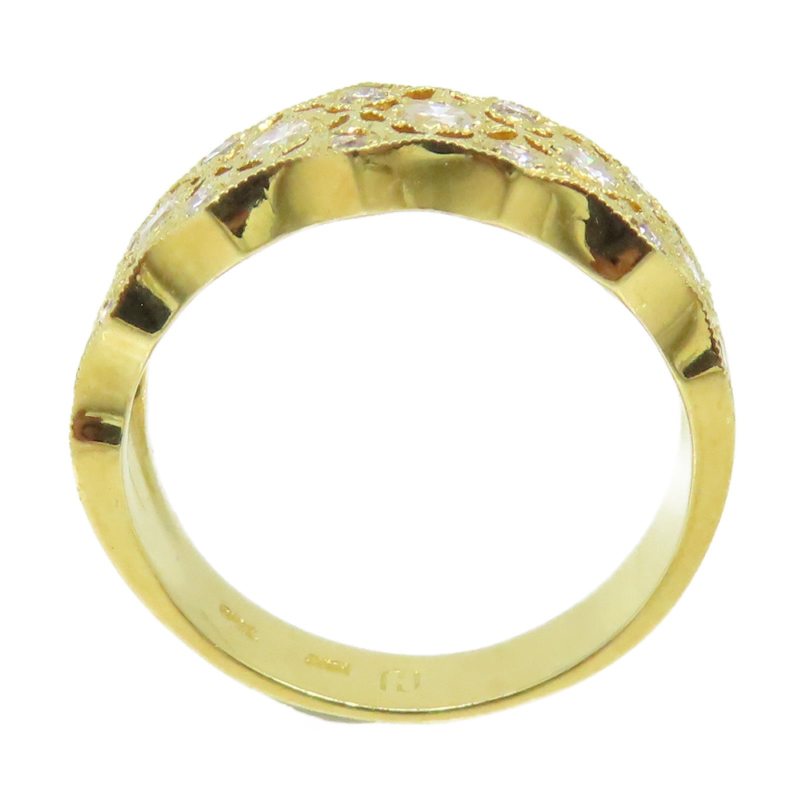 JEWELRY 【激減優惠】18K黃金/鑽石Diamond Ring戒指US#5.25