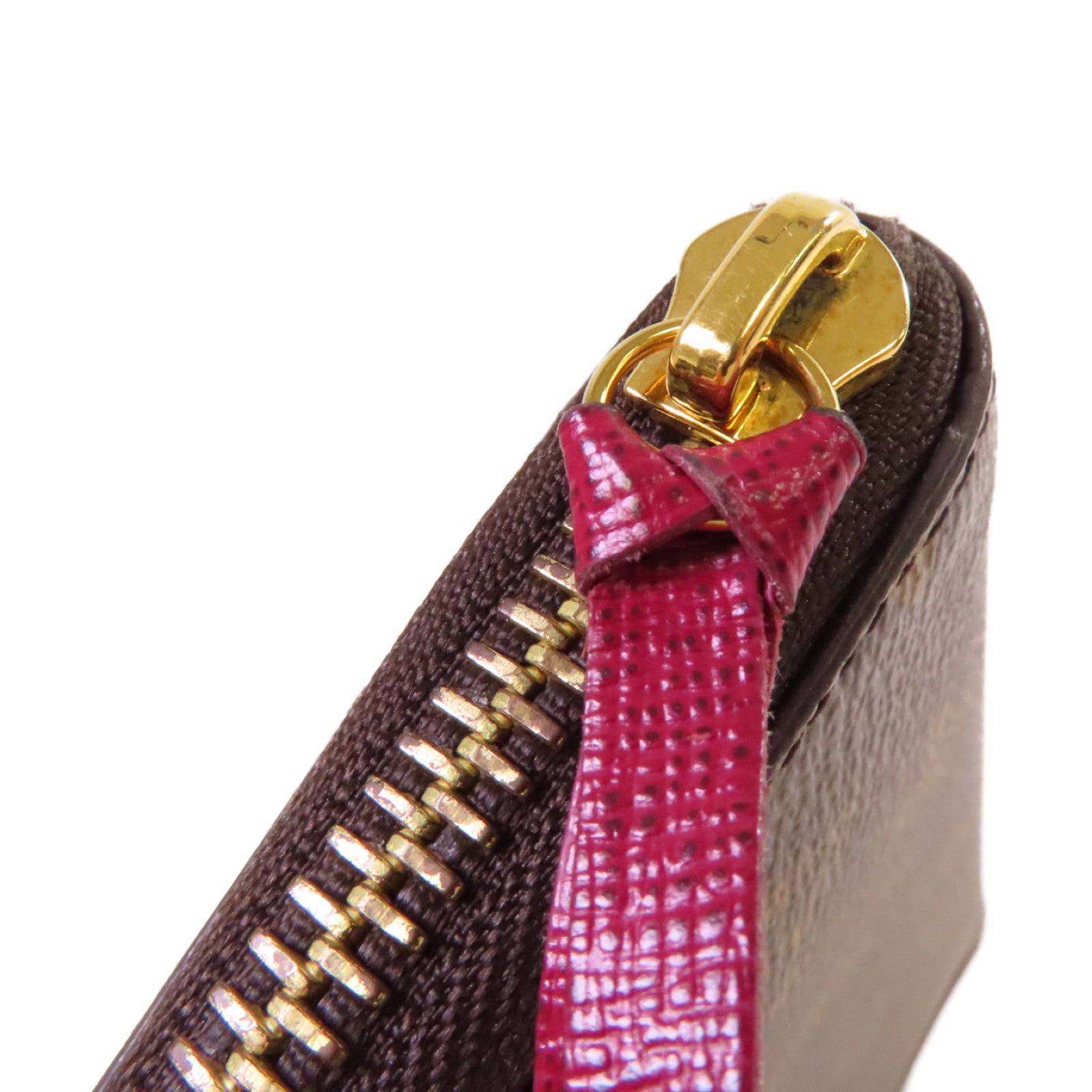 LOUIS VUITTON Monogram Clemence Long Wallet金扣拉鏈長錢包啡色