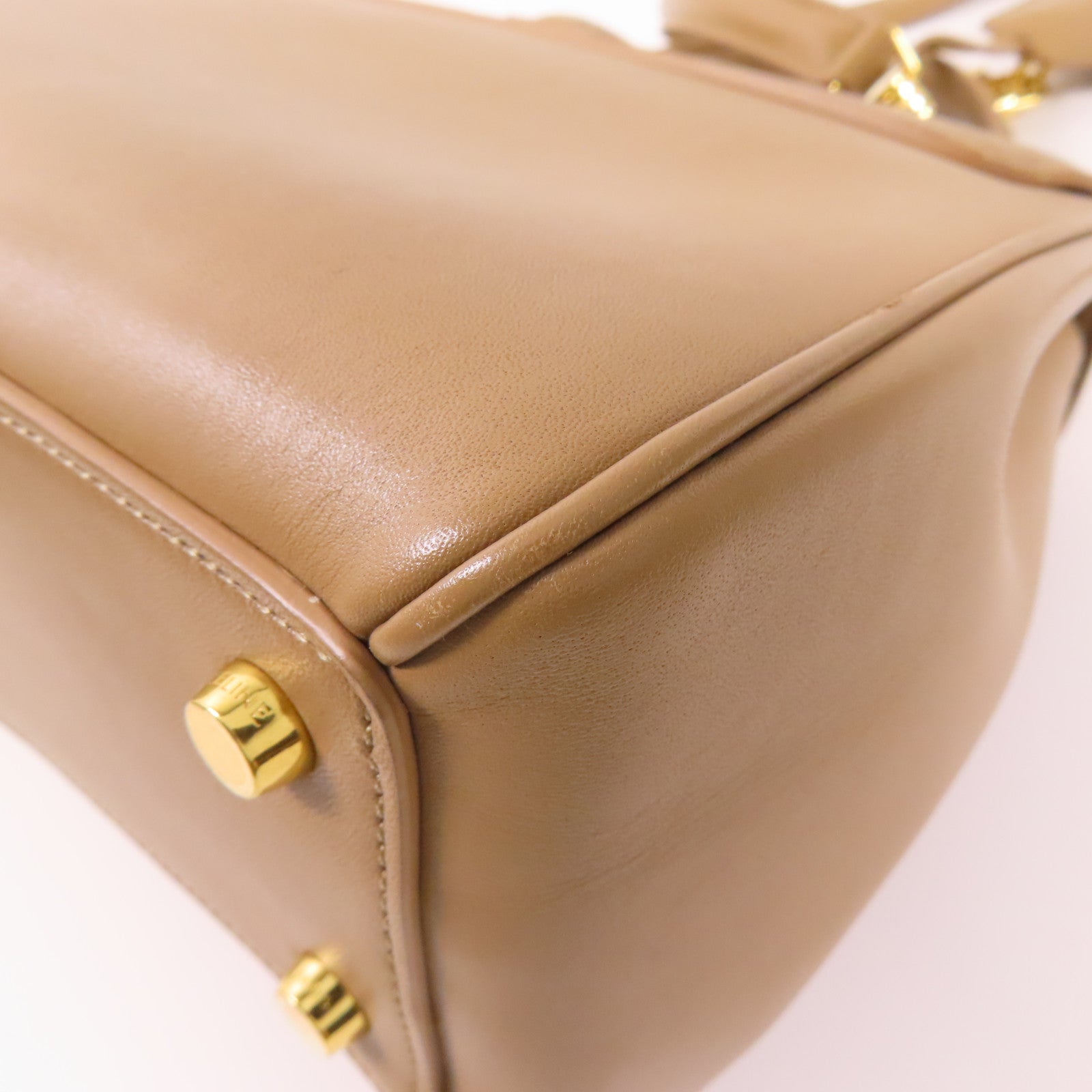 CELINE 牛皮皮革Celine 16金扣手挽肩背兩用袋