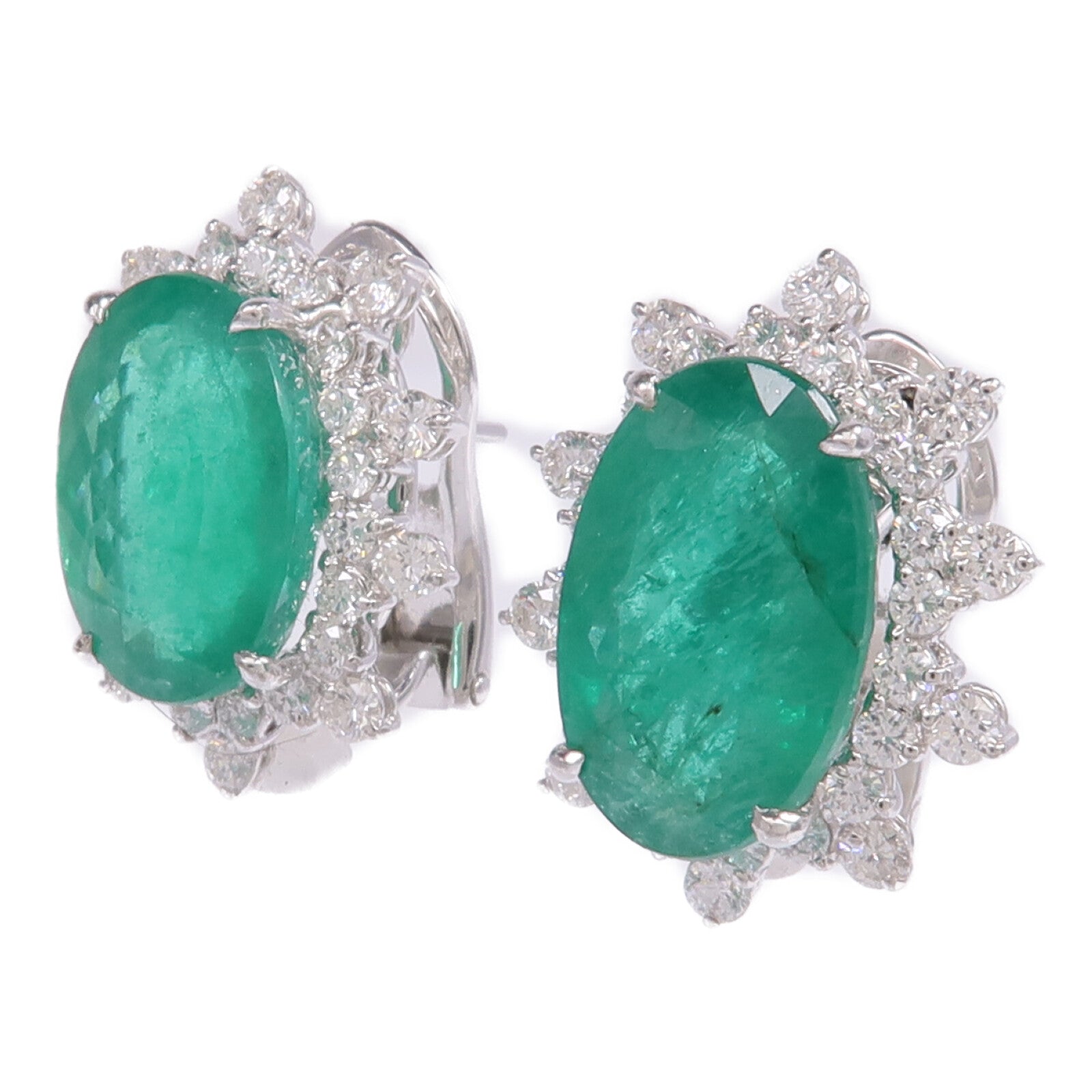 JEWELRY 18K白金Color Stone Diamond Earrings彩色寶石/鑽石耳環
