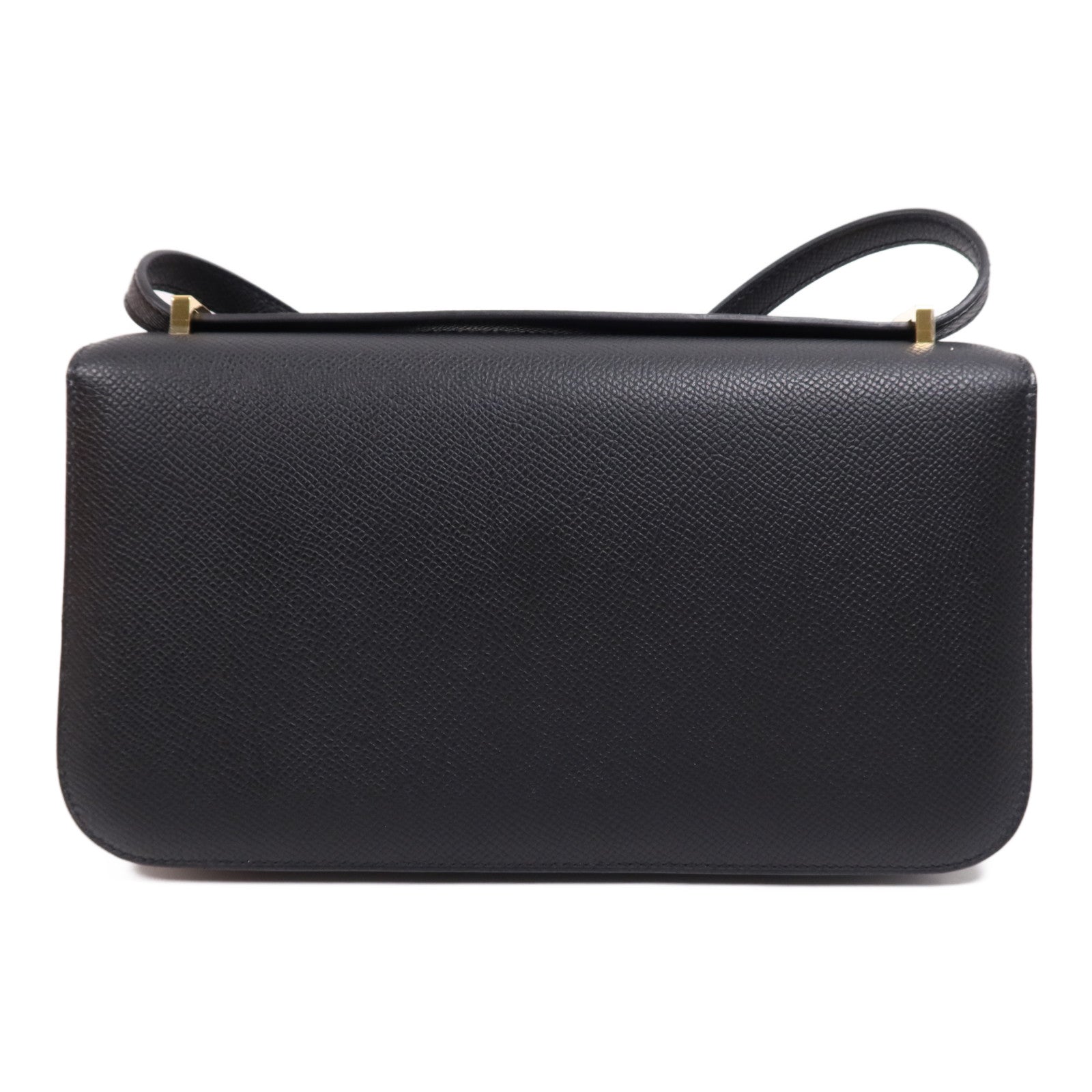 HERMES Epsom皮革Constance Elan金扣肩背袋Noir