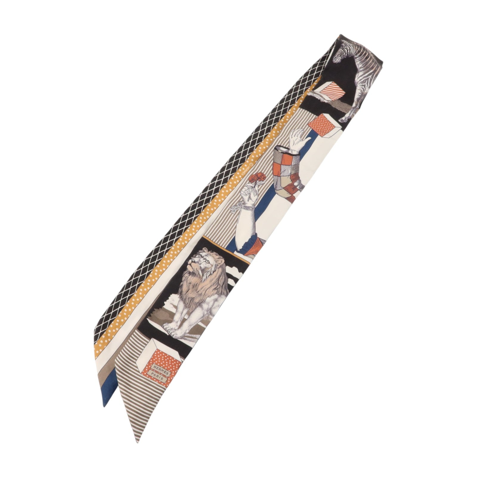 HERMES 絲質Twilly絲巾
