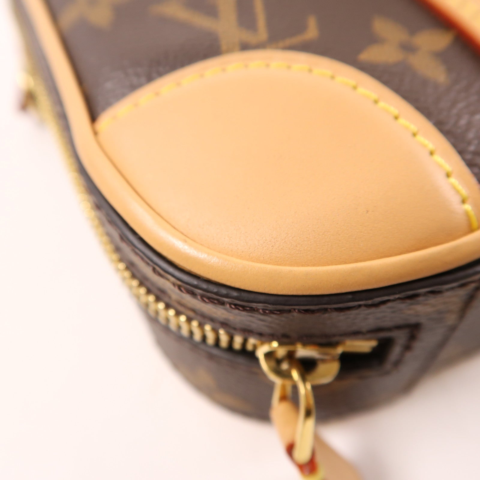 LOUIS VUITTON LV Valisette Vertical 2Way Shoulder Bag M68623 Monogram Brown