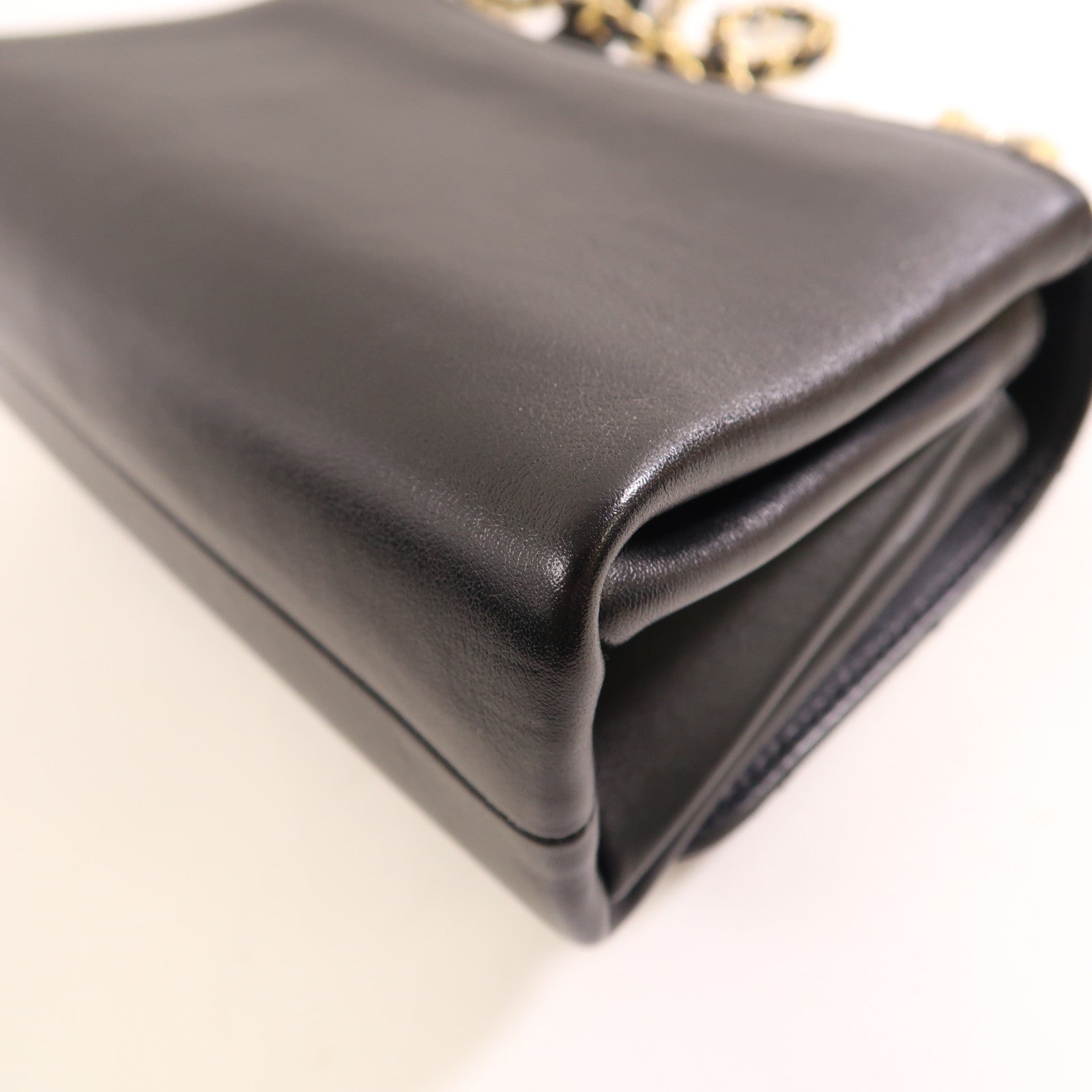 CHANEL 牛皮皮革2 Way Shoulder金扣肩背袋