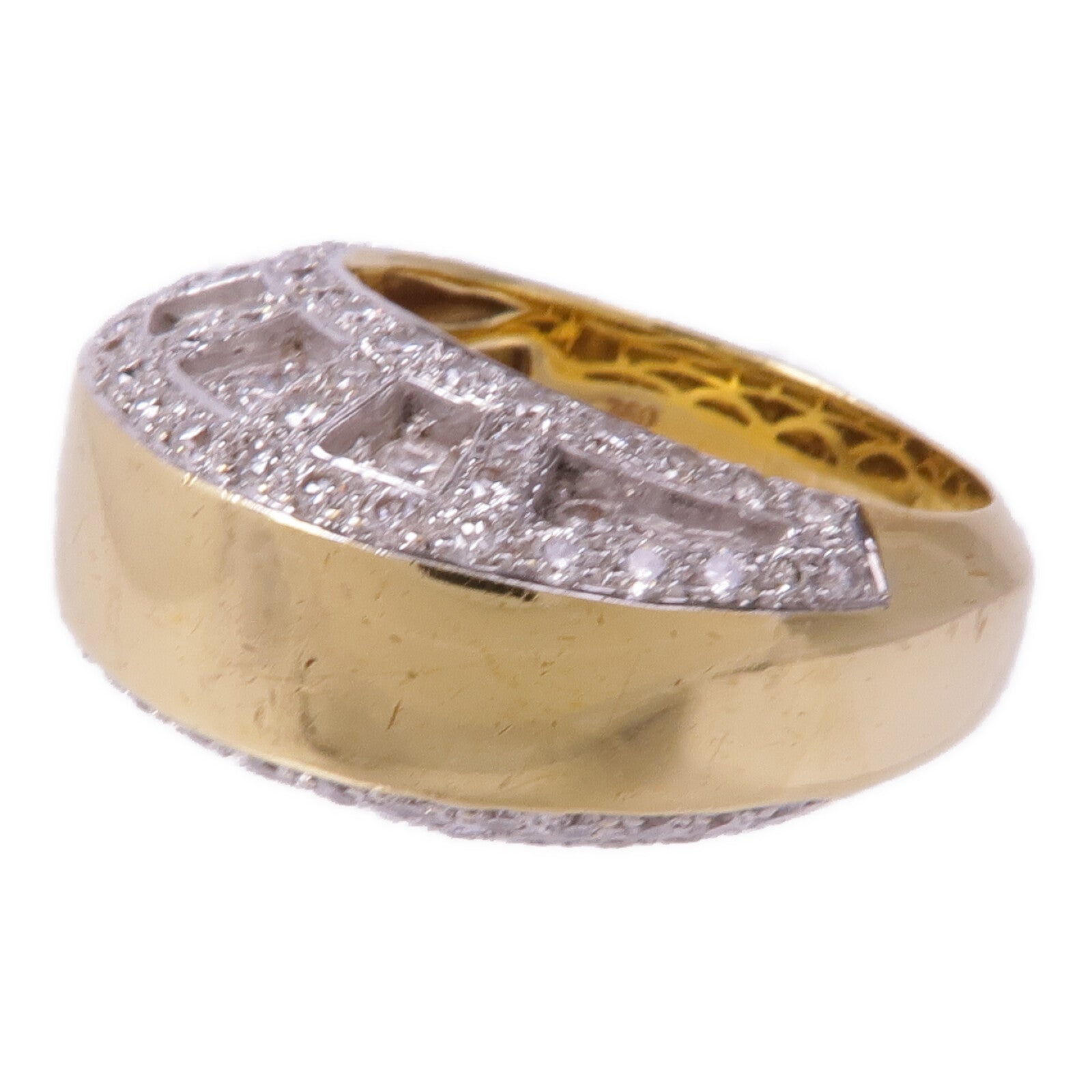 JEWELRY 【激減優惠】18K黃金/白金Diamond Ring鑽石戒指US#6.75