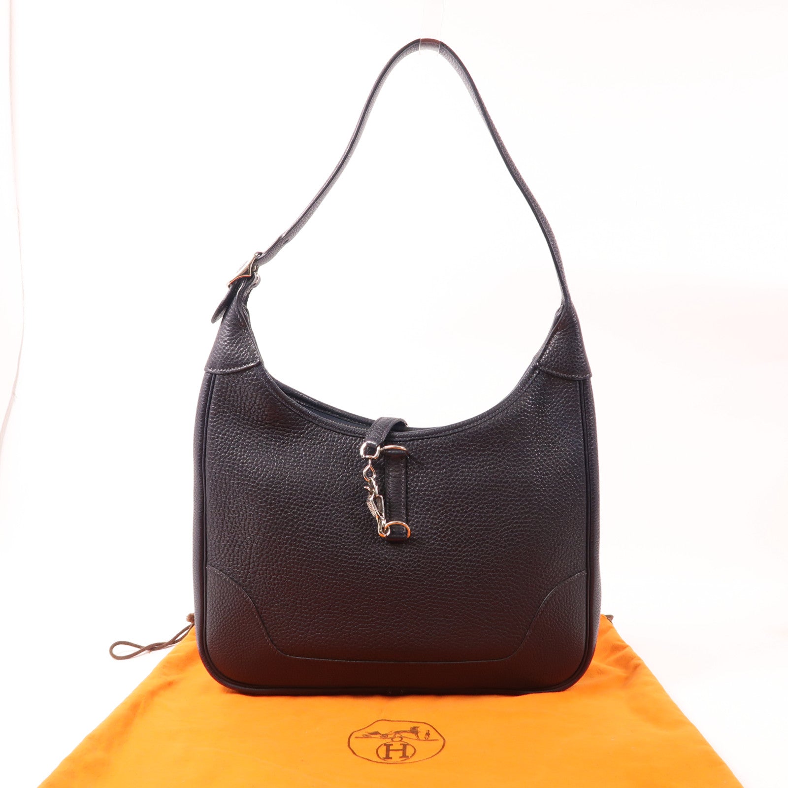 HERMES Clemence皮革Trim 31銀扣肩背袋