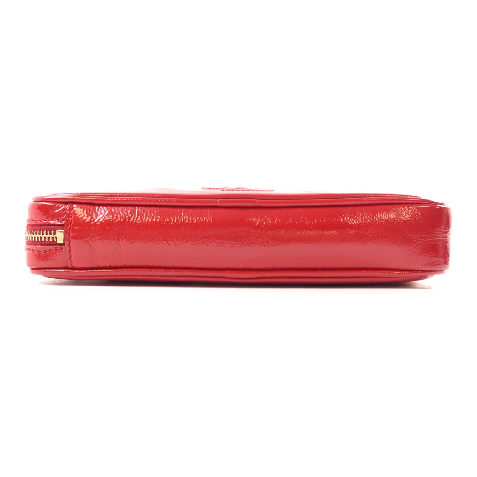 SAINT LAURENT 漆皮皮革Clutch Bag金扣手拿包