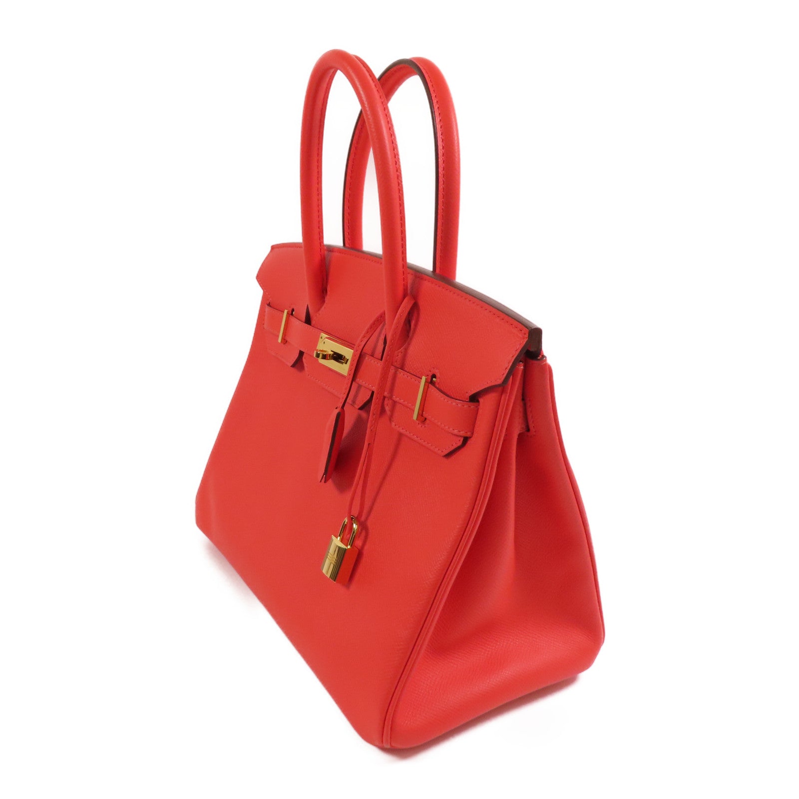 HERMES Epsom皮革Birkin 30金扣手挽袋Rose Jaipur