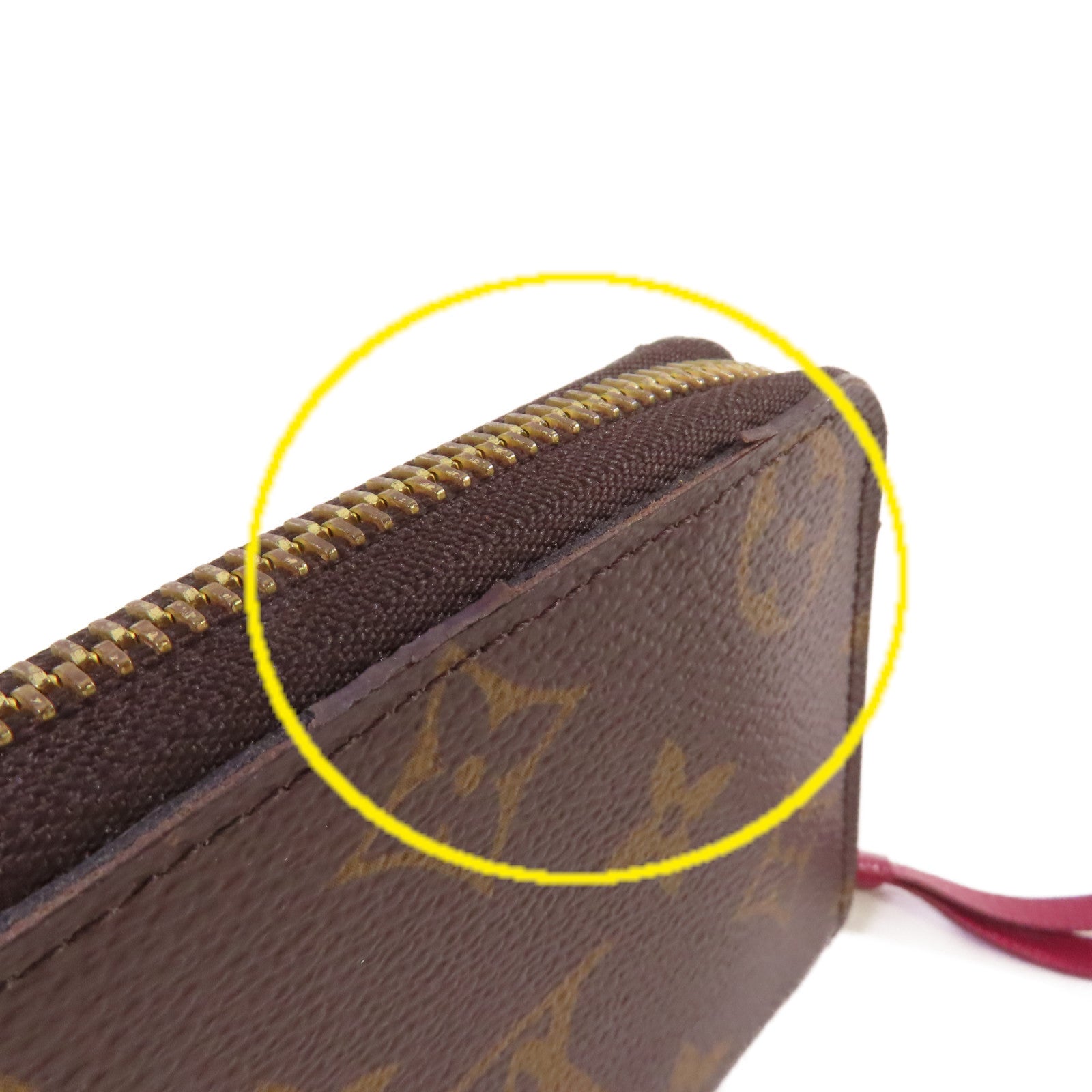 LOUIS VUITTON Monogram Clemence Long Wallet金扣拉鏈長錢包啡色
