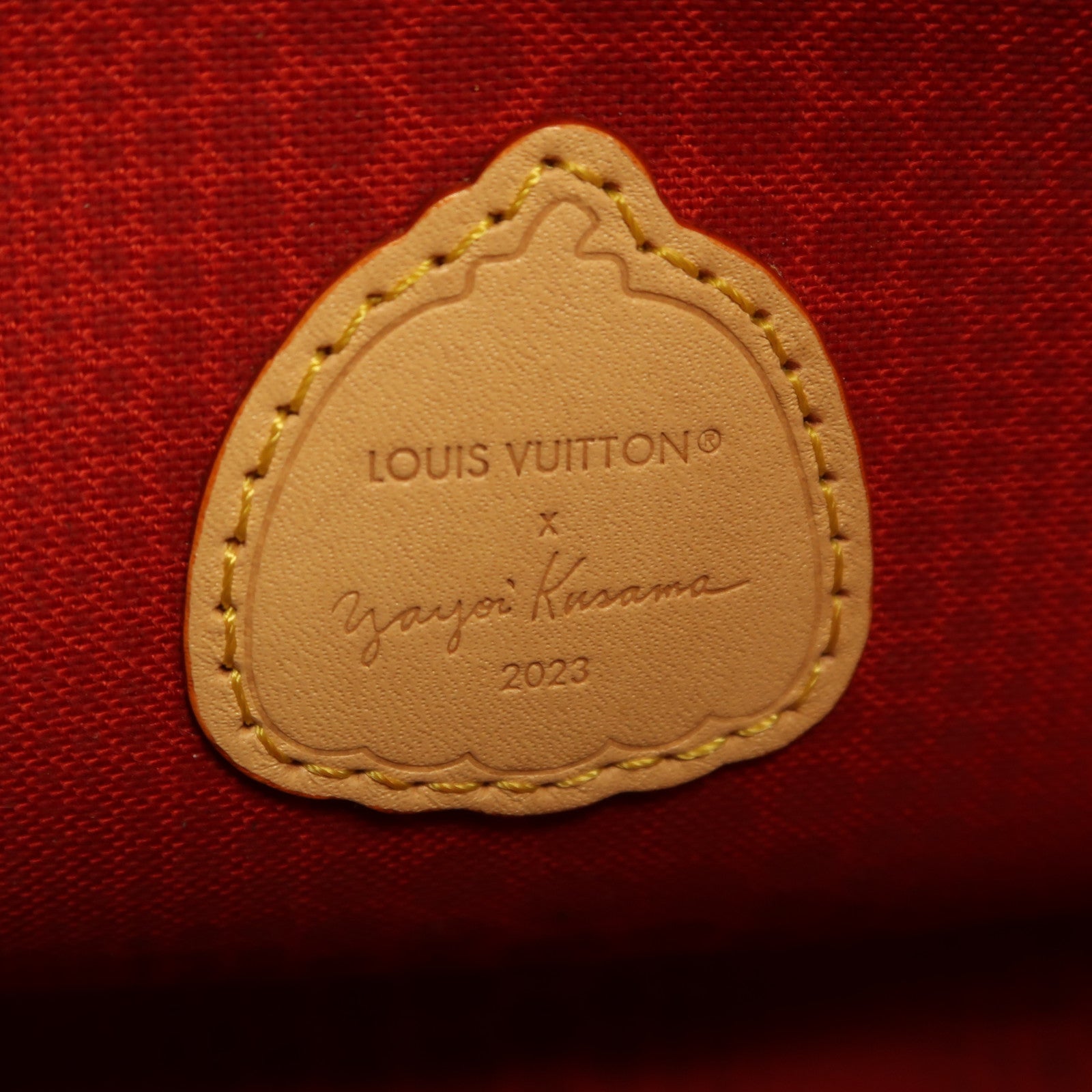 LOUIS VUITTON Monogram LVxYK On The Go金扣手挽肩背兩用袋啡色/彩色