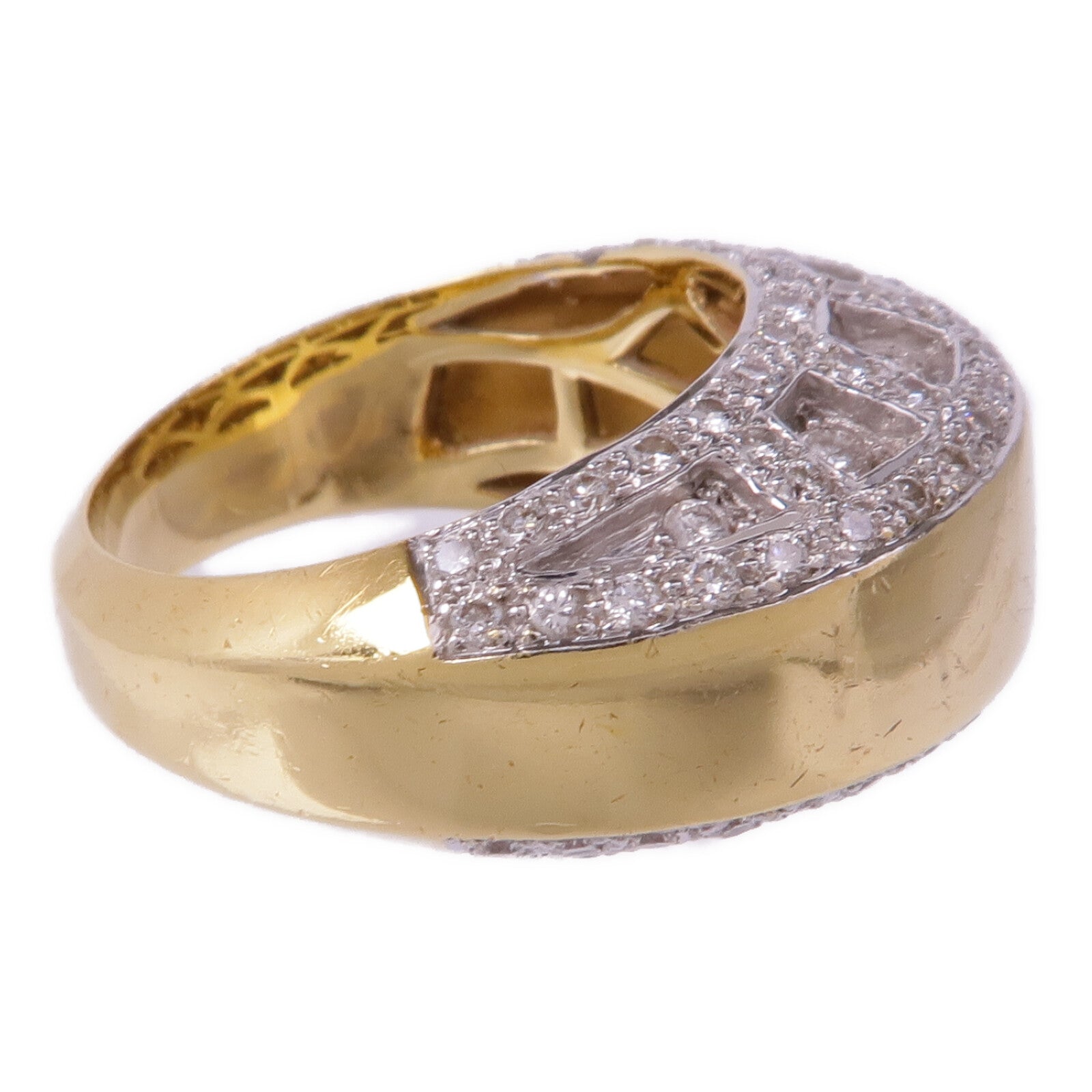 JEWELRY 【激減優惠】18K黃金/白金Diamond Ring鑽石戒指US#6.75