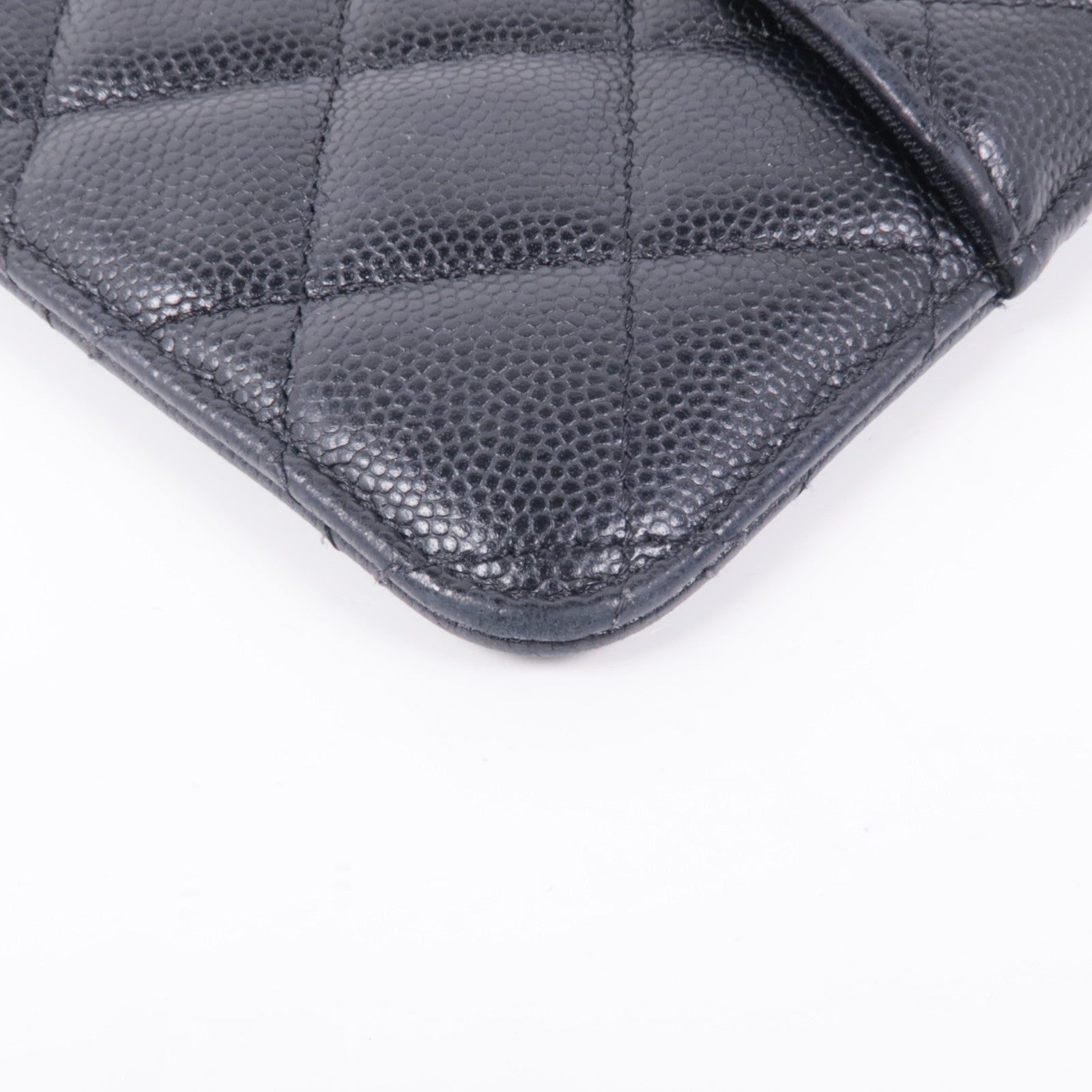 CHANEL 牛皮皮革Zipped Wallet金扣長錢包