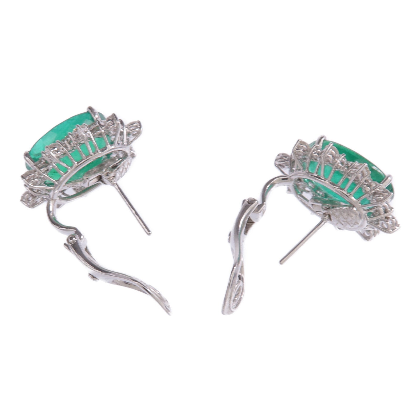 JEWELRY 18K白金Color Stone Diamond Earrings彩色寶石/鑽石耳環