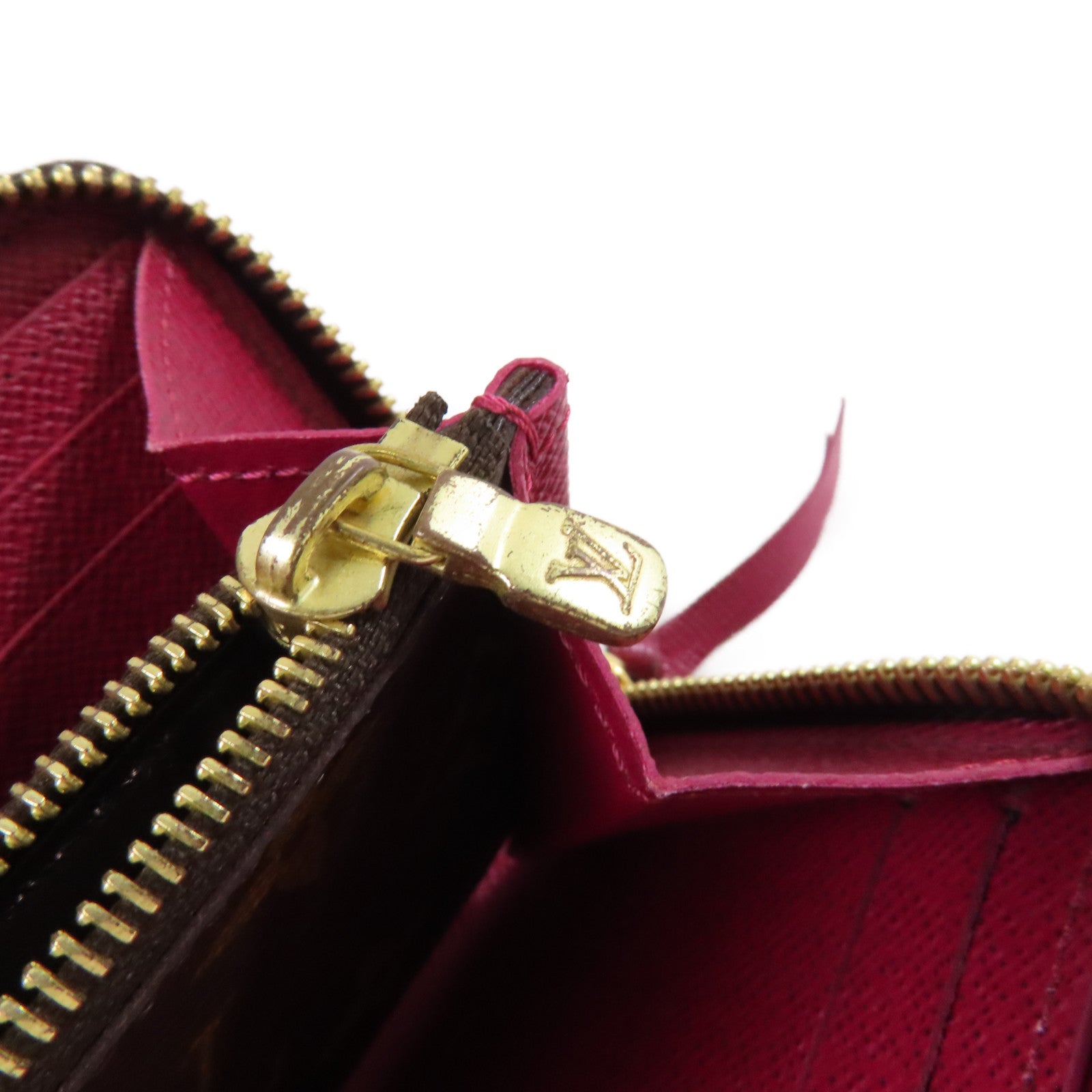 LOUIS VUITTON Monogram Clemence Long Wallet金扣拉鏈長錢包啡色