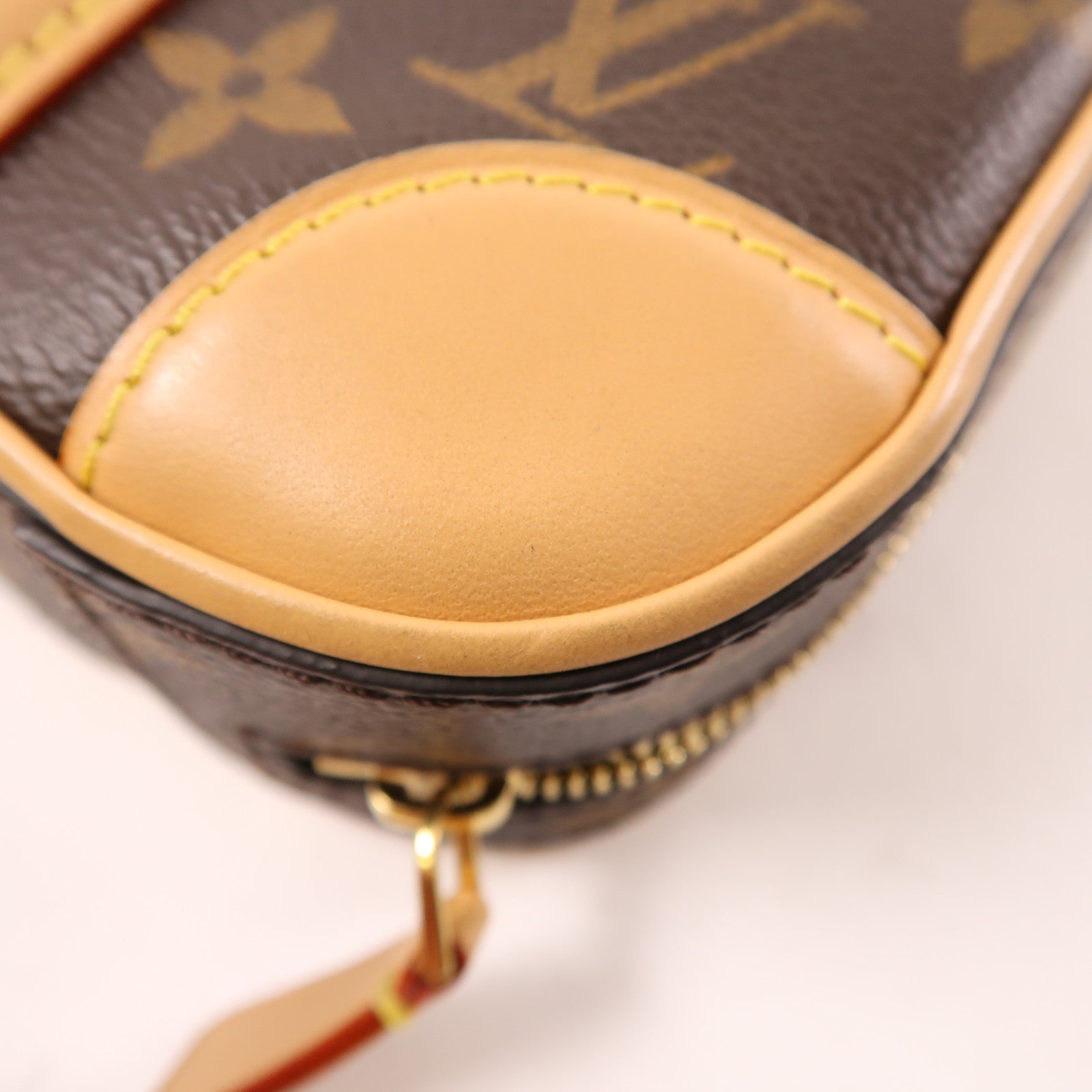 LOUIS VUITTON LV Valisette Vertical 2Way Shoulder Bag M68623 Monogram Brown