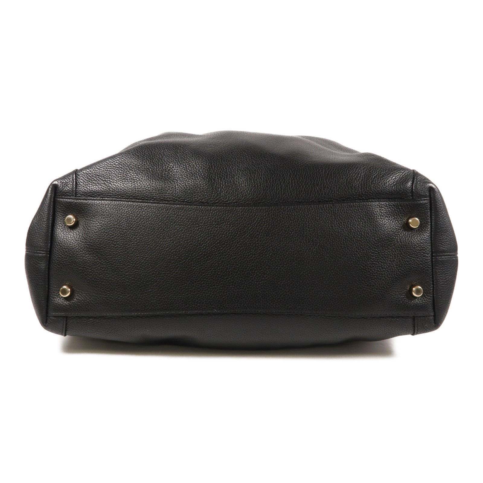 COACH 牛皮皮革Shoulder Bag銀扣肩背袋