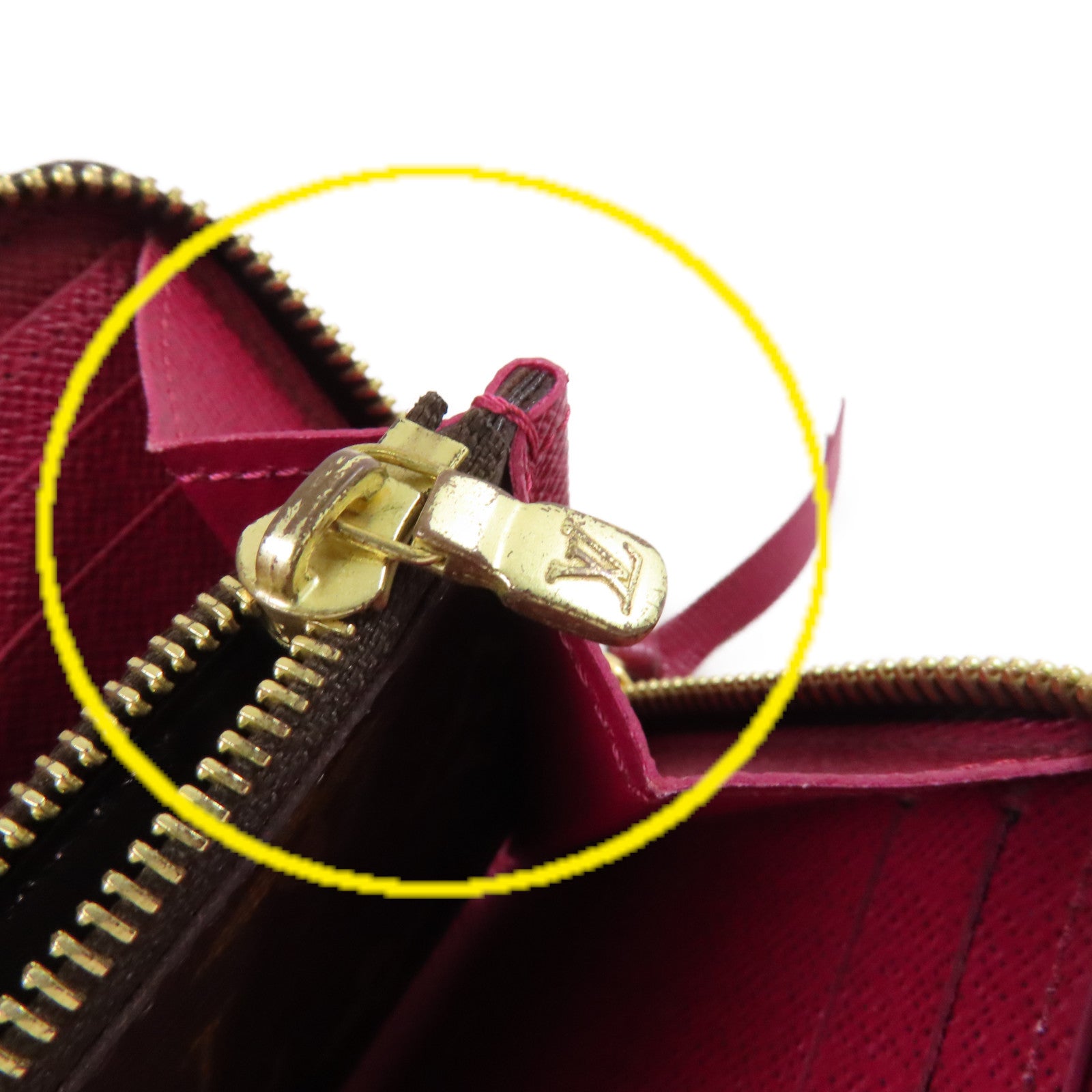 LOUIS VUITTON Monogram Clemence Long Wallet金扣拉鏈長錢包啡色