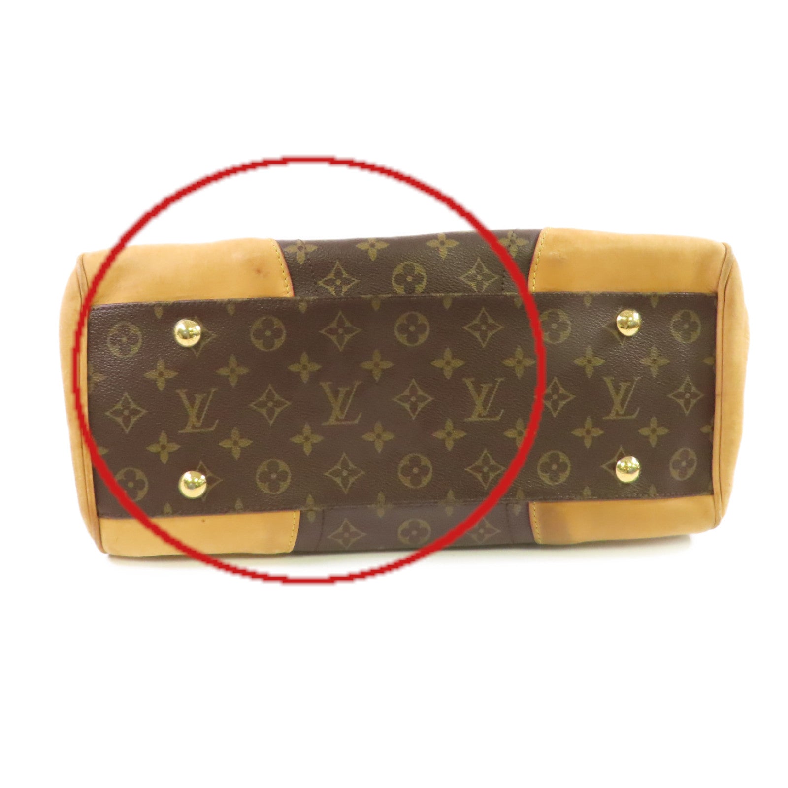 LOUIS VUITTON Monogram Beverly GM Shoulder Bag金扣肩背袋啡色