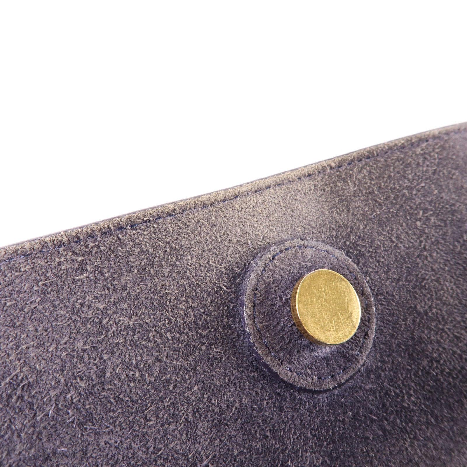 CELINE 牛皮皮革Belt Bag金扣手挽肩背兩用袋深藍色