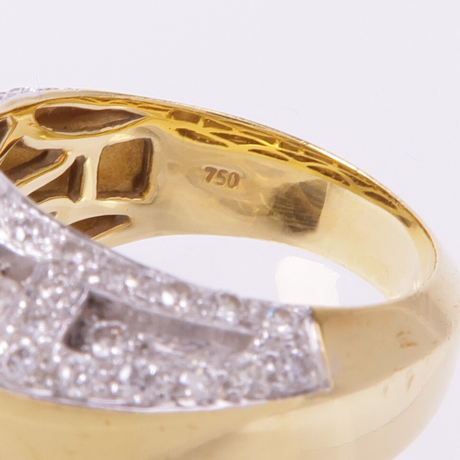 JEWELRY 【激減優惠】18K黃金/白金Diamond Ring鑽石戒指US#6.75