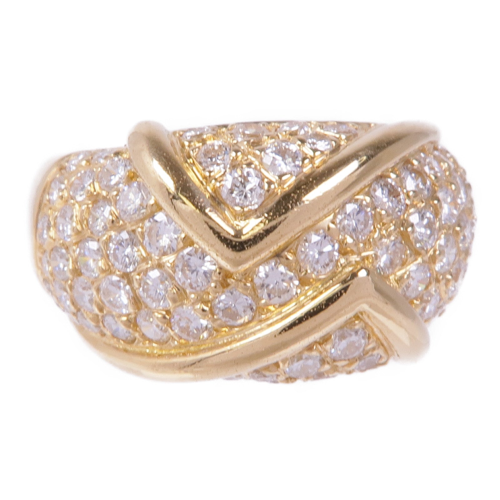 JEWELRY 【激減優惠】18K黃金Diamond Ring鑽石戒指US#5.75