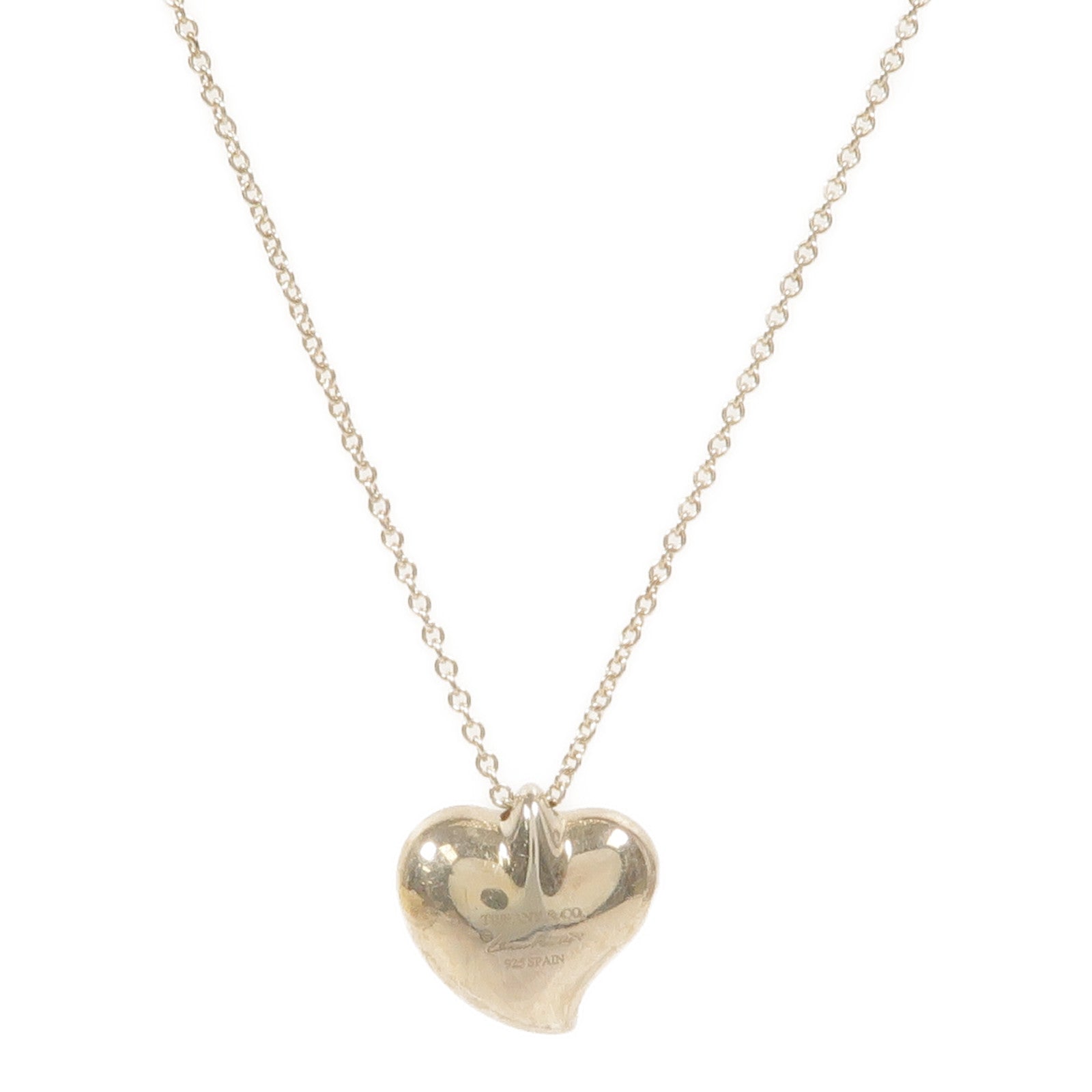 TIFFANY＆CO 【激減優惠】925純銀Elsa Peretti Full Heart Necklace項鍊