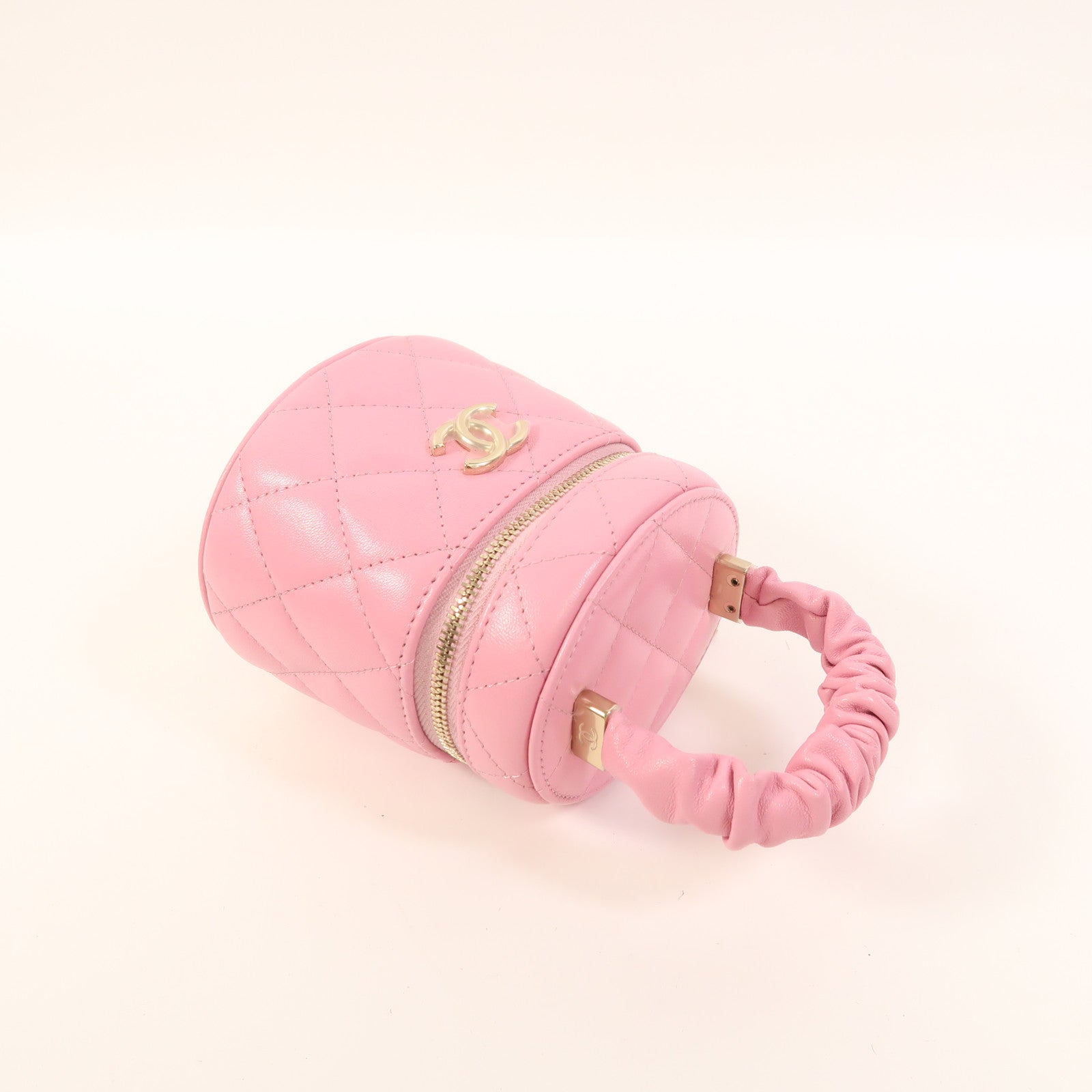 CHANEL 羊皮皮革Hand Bag金扣手挽袋