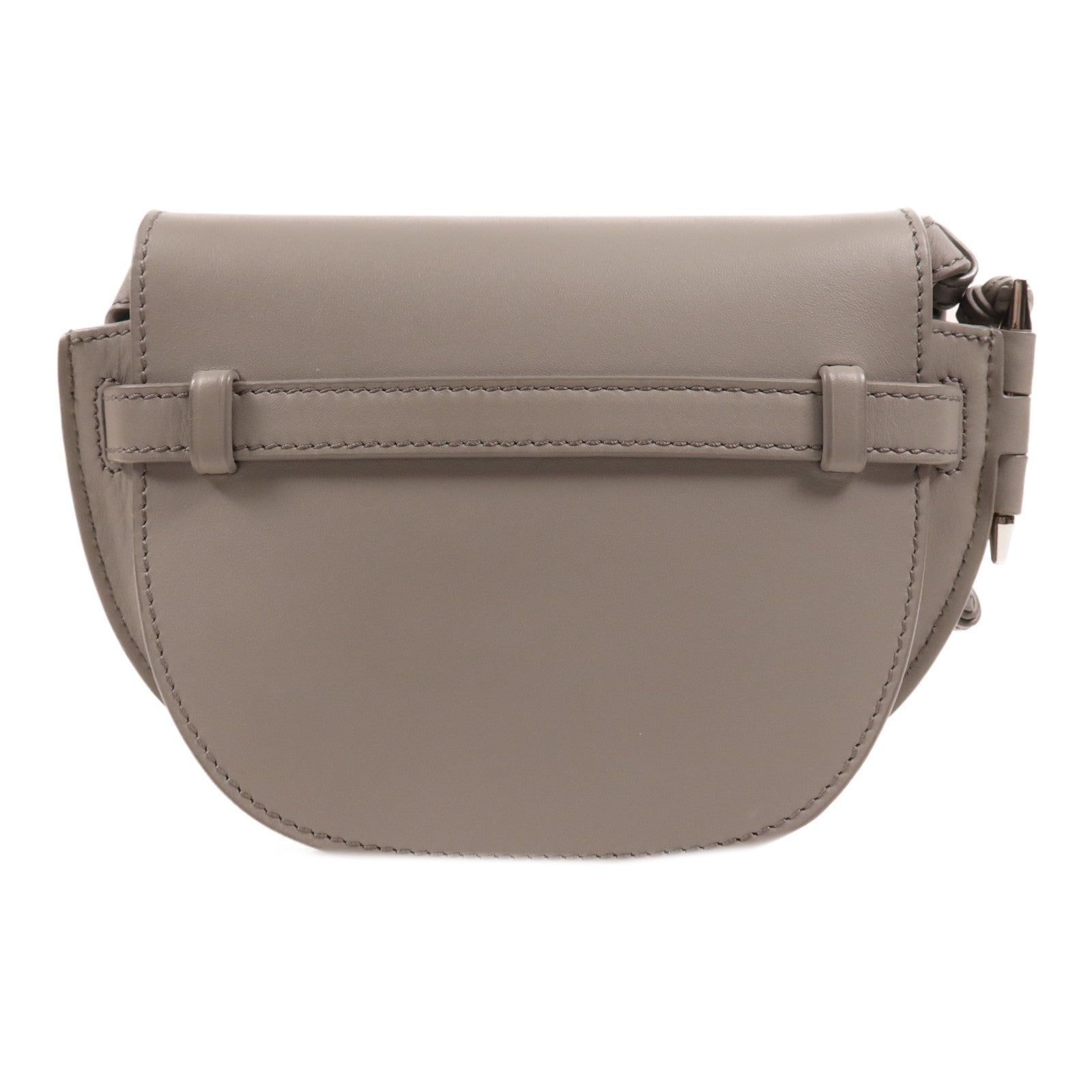 LOEWE 牛皮皮革Mini Gate銀扣肩背袋