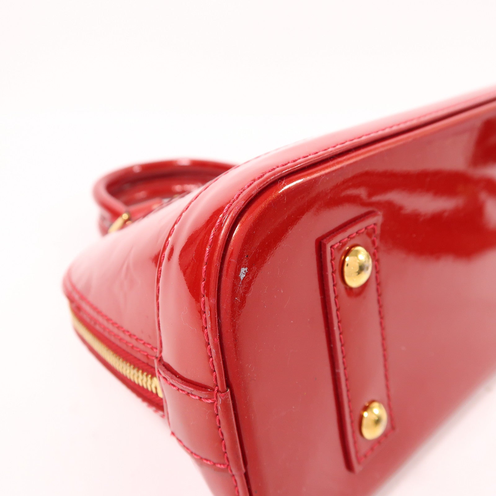 LOUIS VUITTON Monogram Vernis Alma BB金扣手挽肩背兩用袋