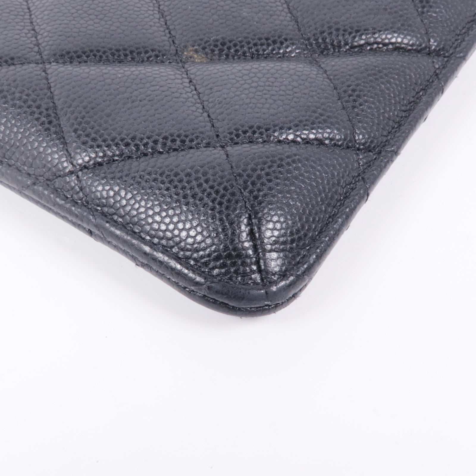 CHANEL 牛皮皮革Zipped Wallet金扣長錢包