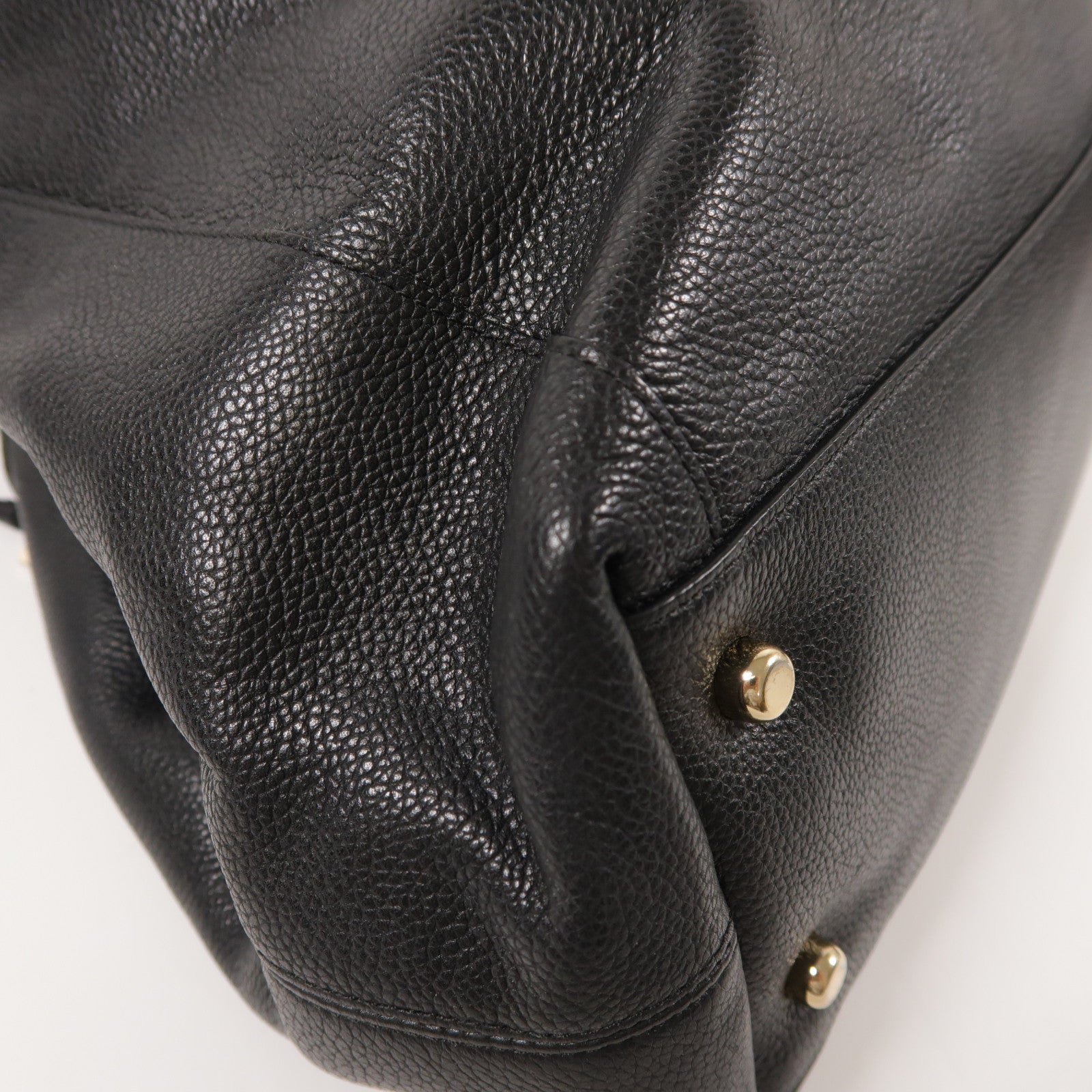 COACH 牛皮皮革Shoulder Bag銀扣肩背袋