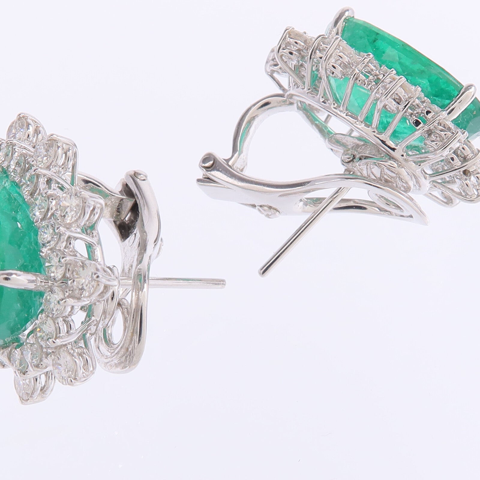 JEWELRY 18K白金Color Stone Diamond Earrings彩色寶石/鑽石耳環
