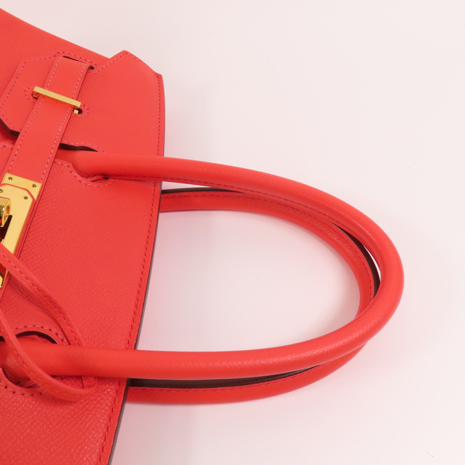 HERMES Epsom皮革Birkin 30金扣手挽袋Rose Jaipur