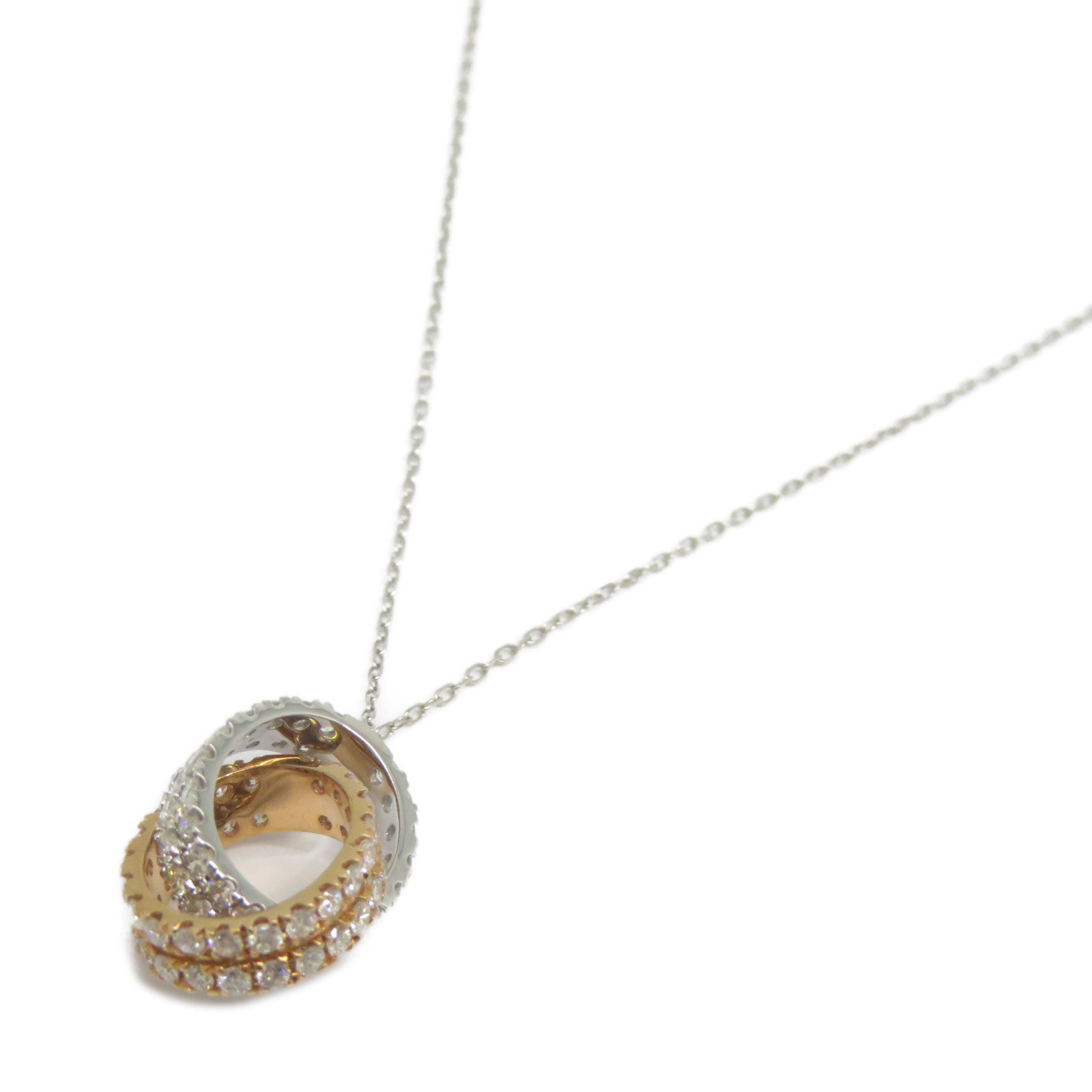JEWELRY 【激減優惠】18K白金/玫瑰金Diamond Necklace 0.645ct鑽石項鍊