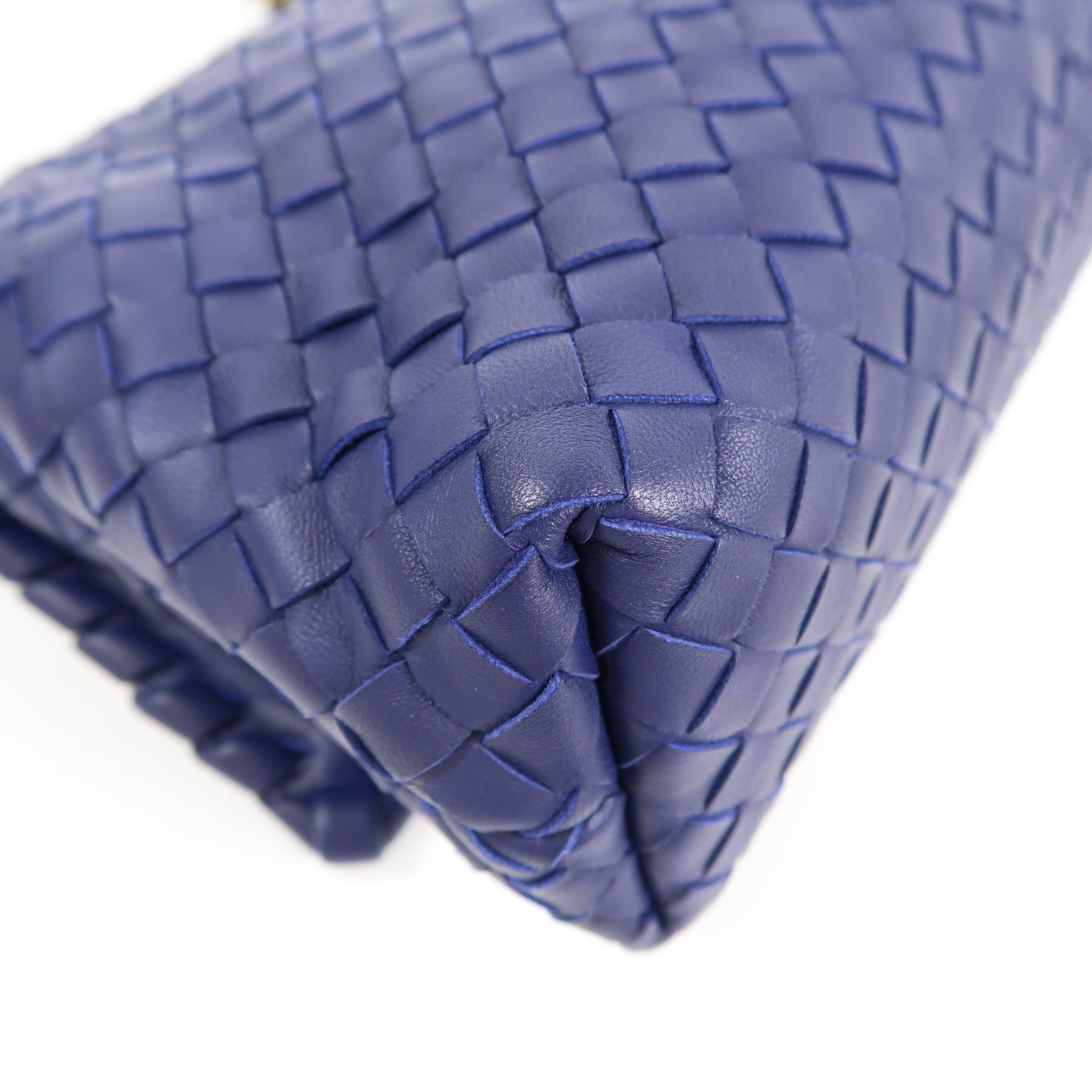 BOTTEGA VENETA 牛皮皮革Chain Shoulder金扣鏈帶肩背袋