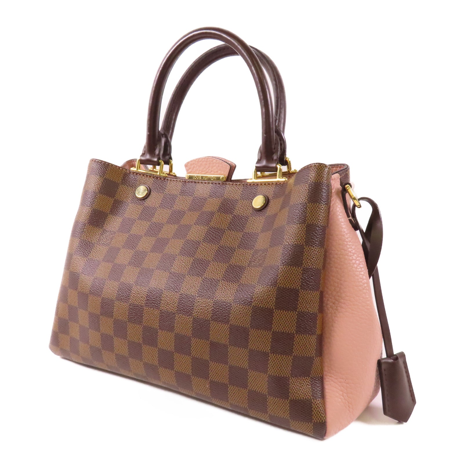 LOUIS VUITTON Damier Brittany金扣手挽肩背兩用袋