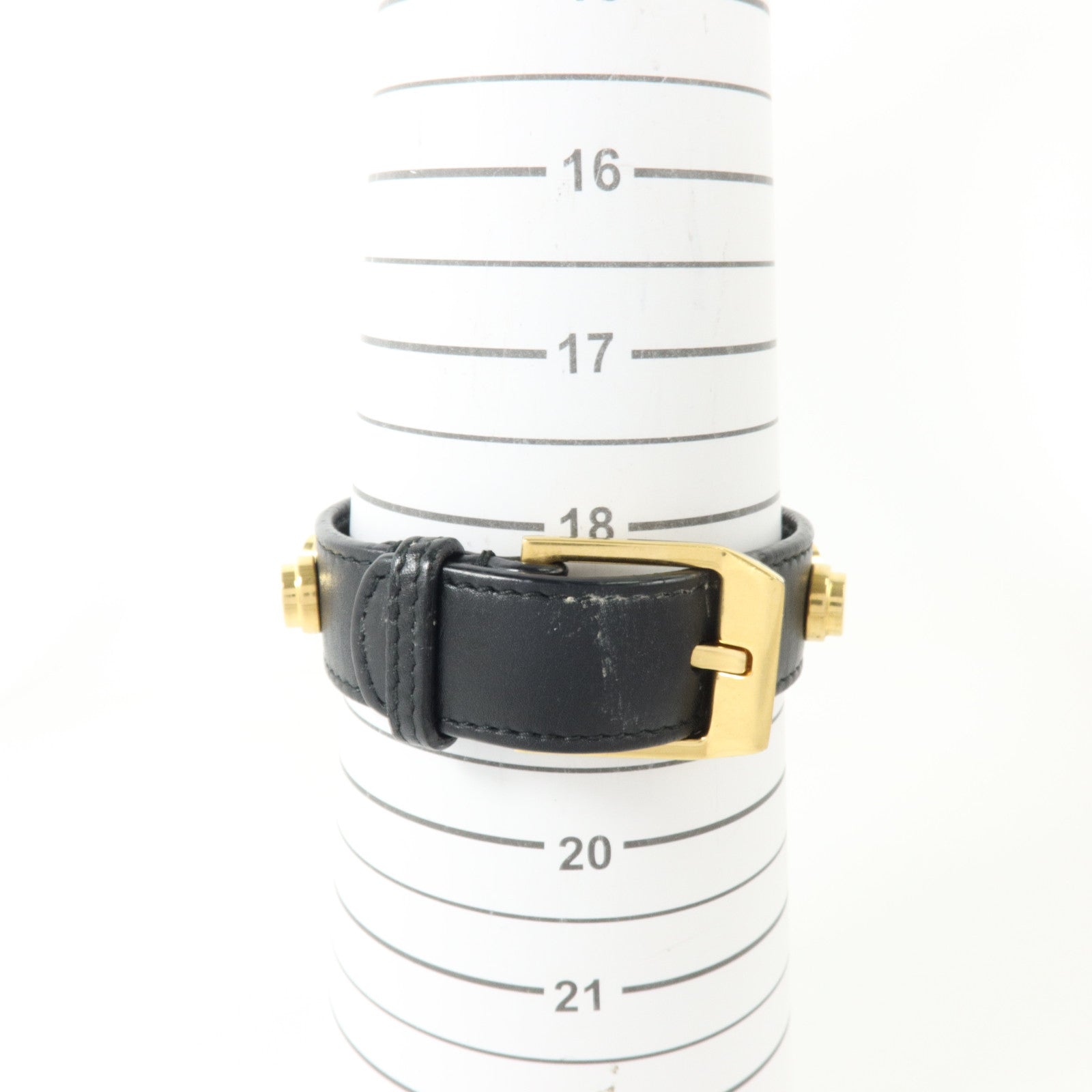 SAINT LAURENT 牛皮皮革/金屬Studded De Force Bracelet手鏈