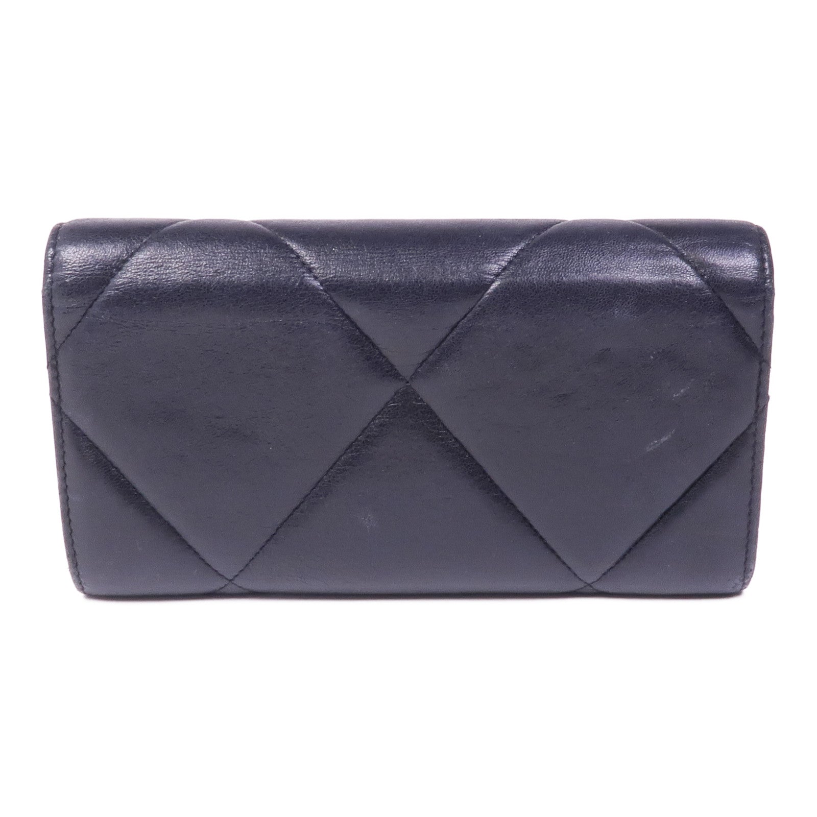 CHANEL 羊皮皮革Wallet銀扣長錢包