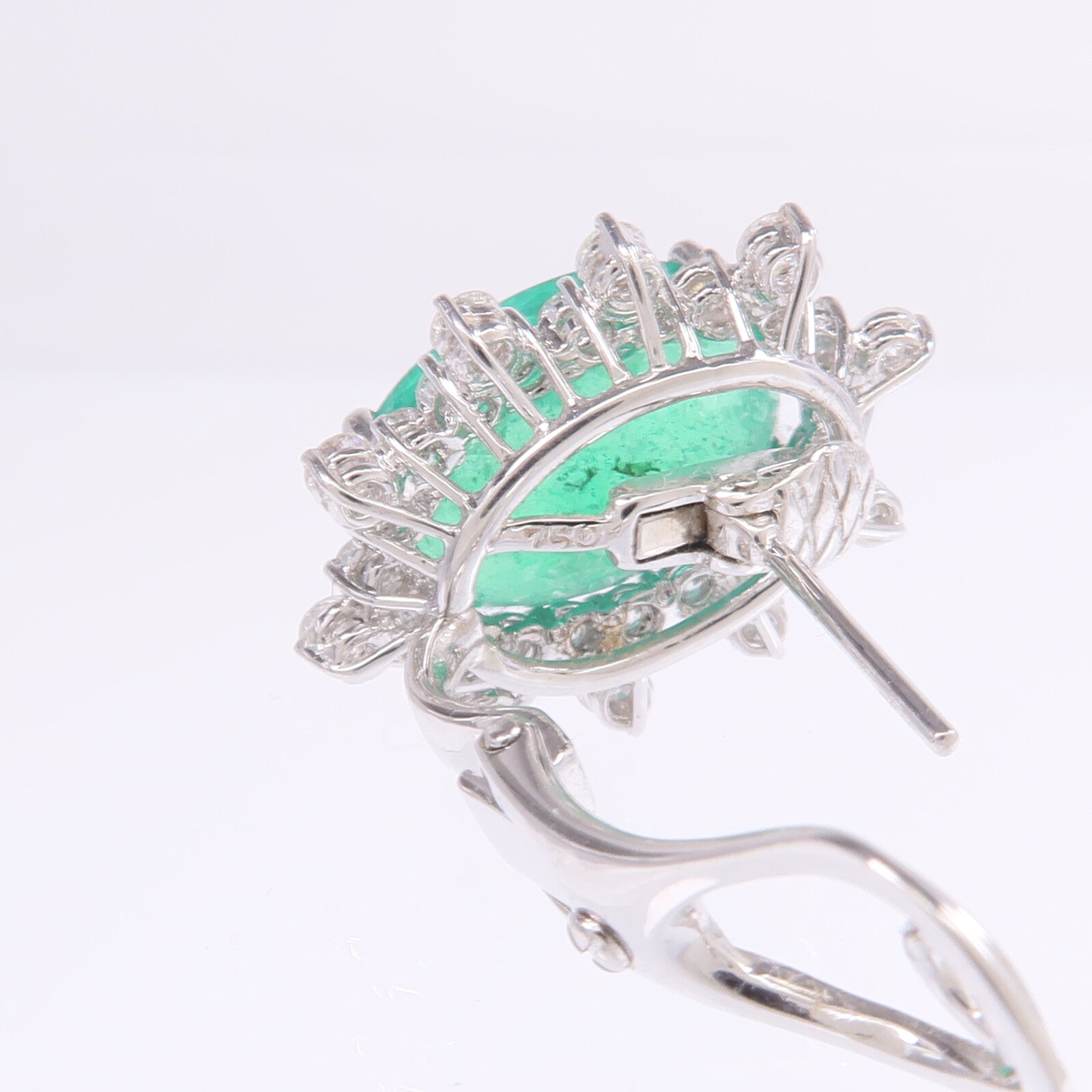 JEWELRY 18K白金Color Stone Diamond Earrings彩色寶石/鑽石耳環