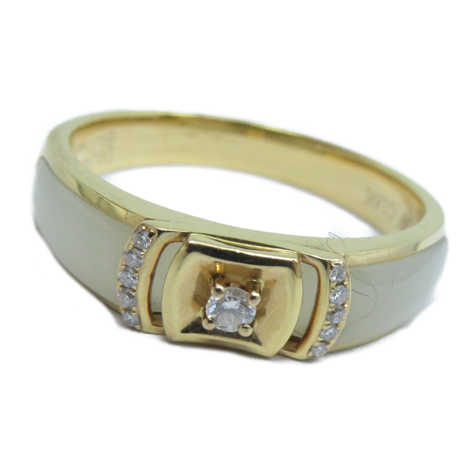 JEWELRY 【激減優惠】18K玫瑰金Diamond Ring 0.034/0.046ct鑽石戒指US#9.5
