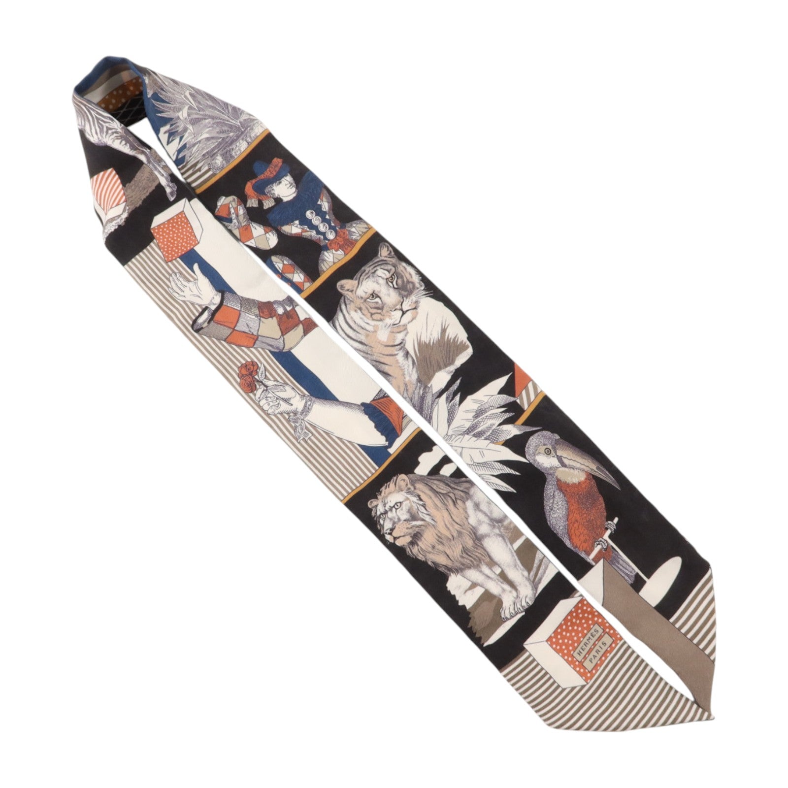 HERMES 絲質Twilly絲巾