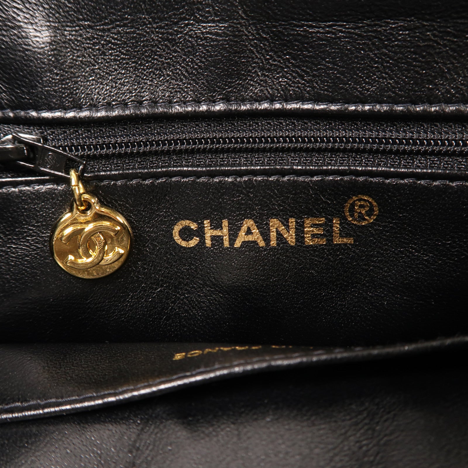 CHANEL 羊皮皮革Shoulder Bag金扣手挽肩背兩用袋