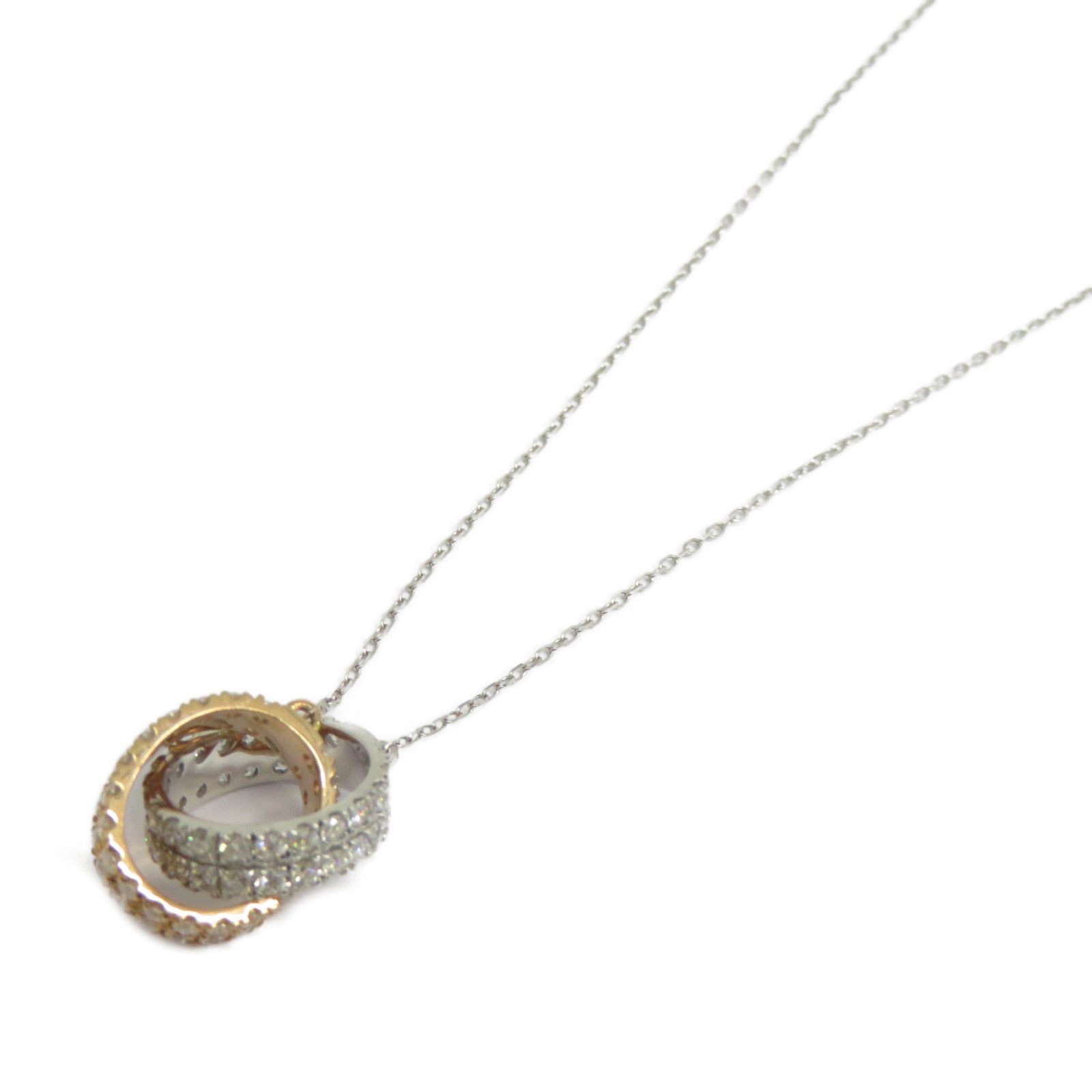 JEWELRY 【激減優惠】18K白金/玫瑰金Diamond Necklace 0.645ct鑽石項鍊
