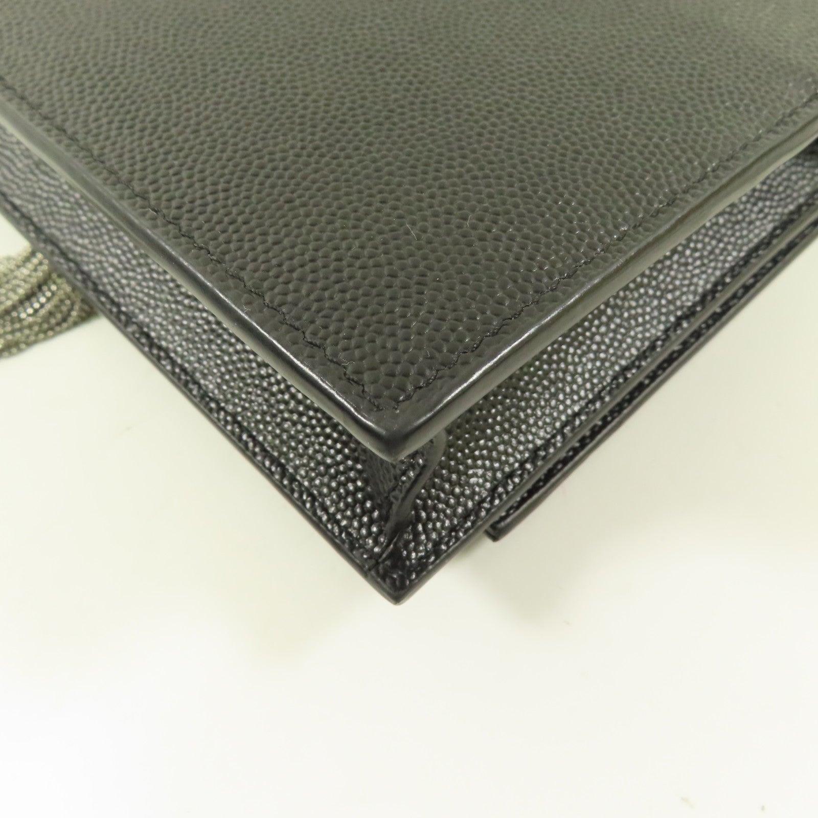 SAINT LAURENT 牛皮皮革Kate Shoulder Bag銀扣鏈帶肩背袋