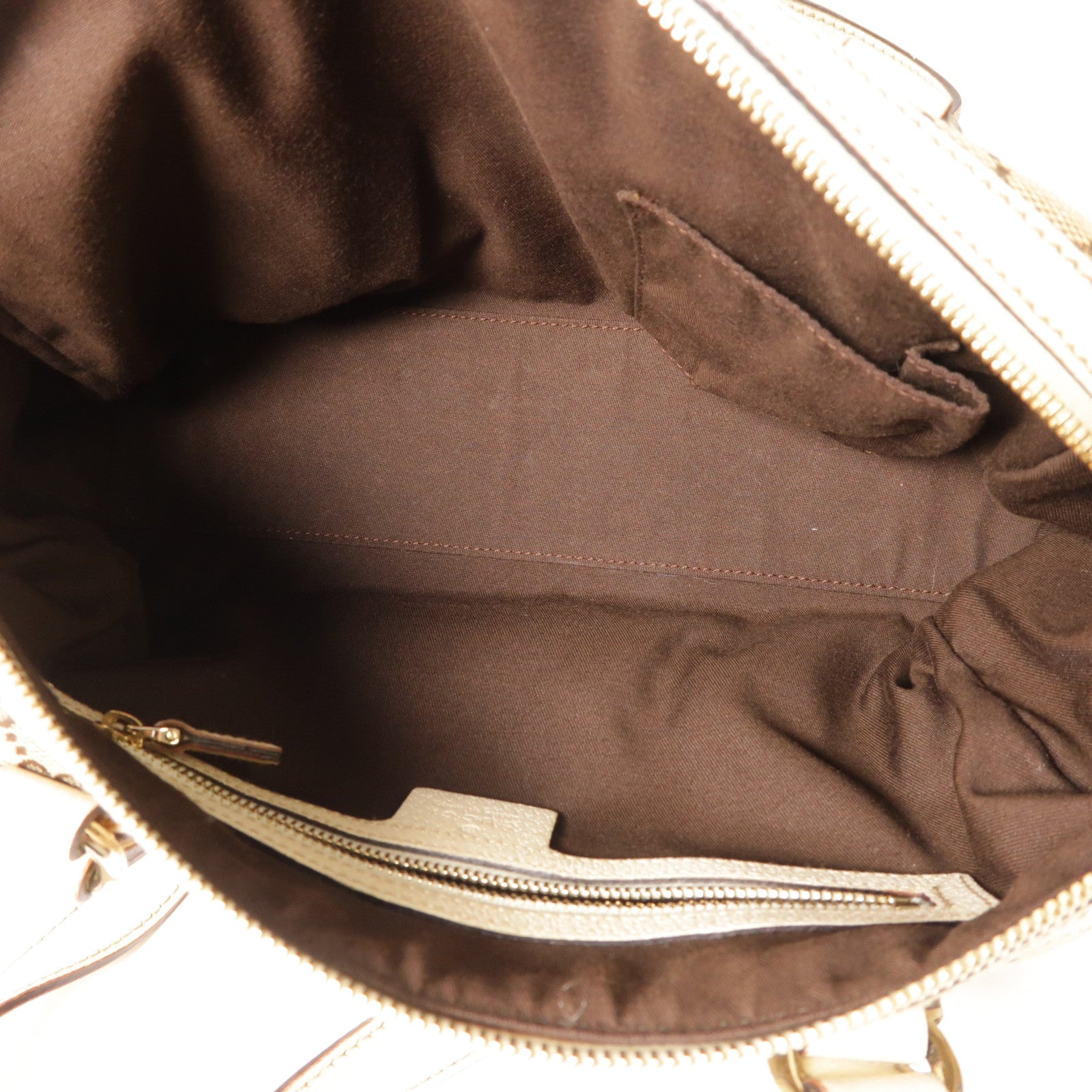GUCCI 帆布Shoulder Bag金扣肩背袋啡色