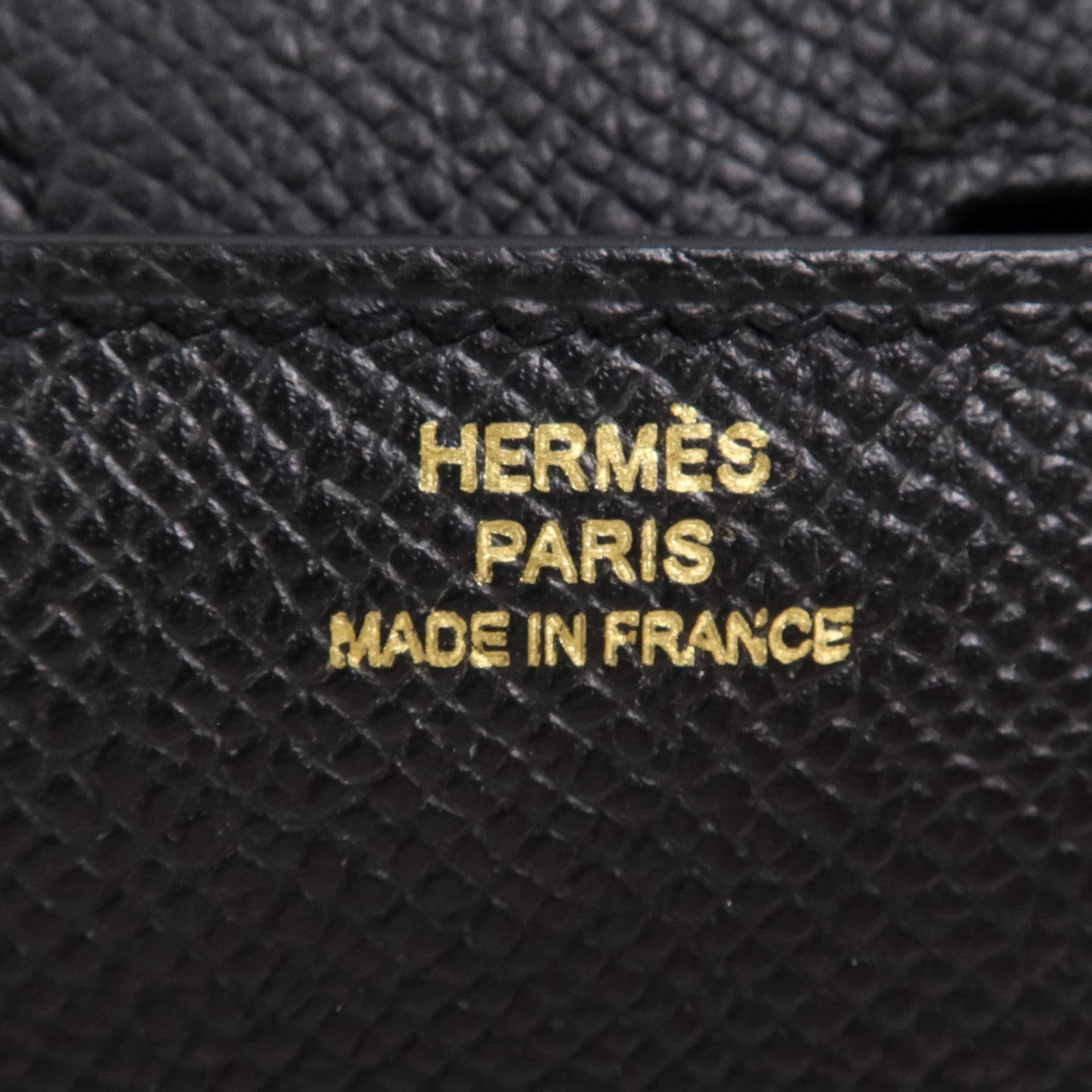 HERMES Epsom皮革Constance Elan金扣肩背袋Noir