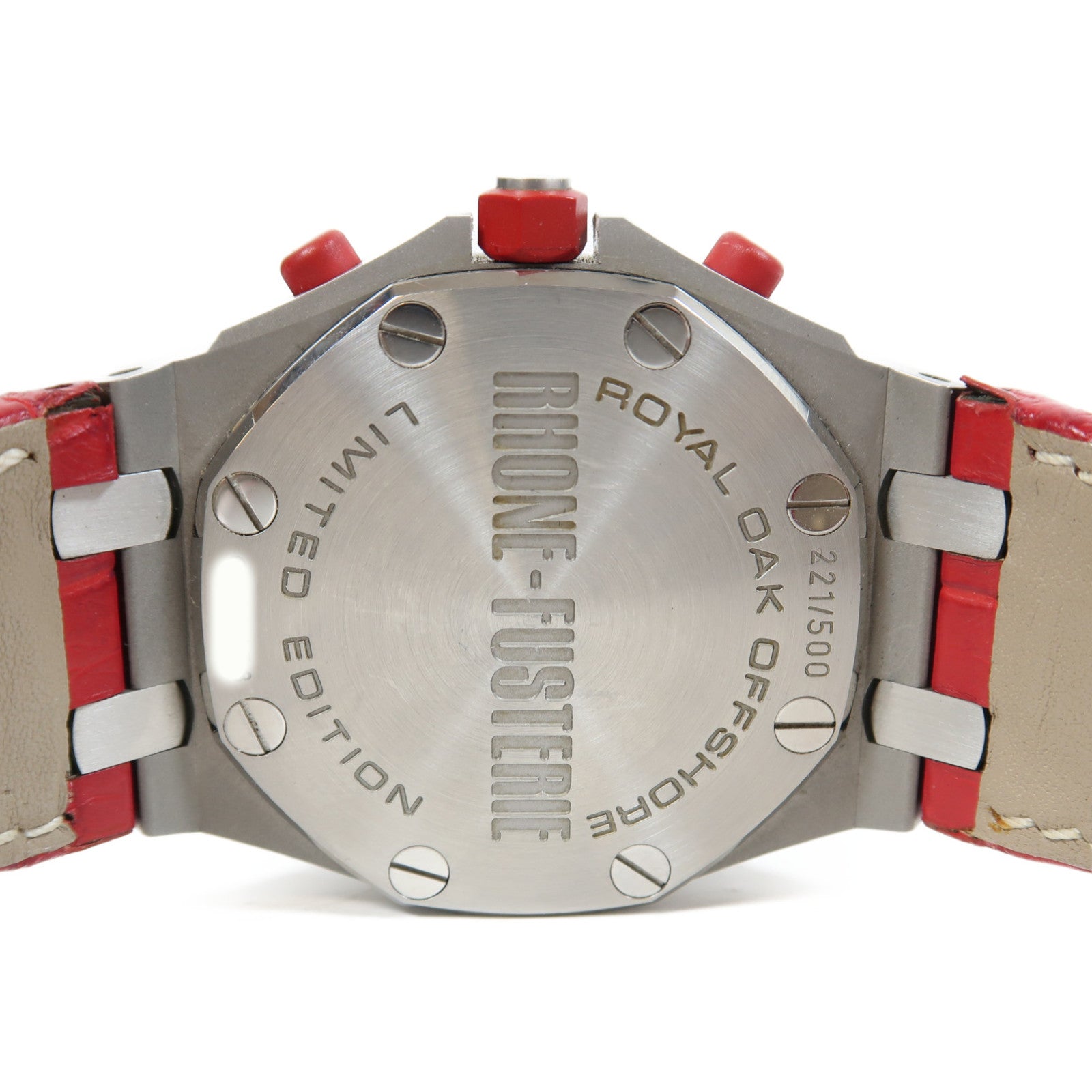 AUDEMARS PIGUET Royal Oak 42mm不鏽鋼/皮革手錶自動機芯紅色
