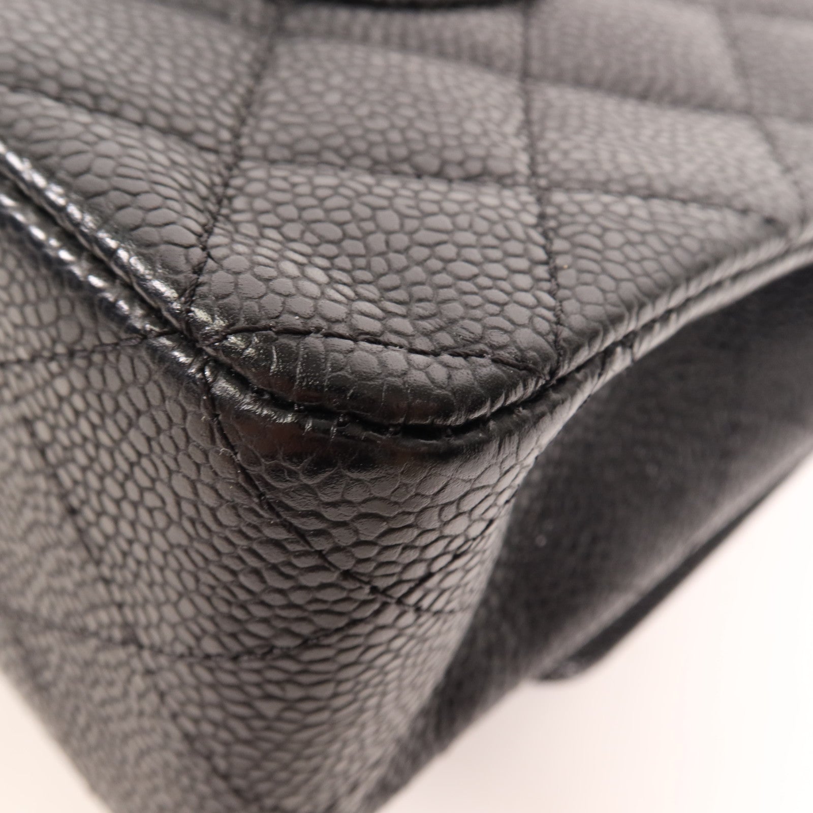 CHANEL 牛皮皮革Classic 25銀扣鏈帶肩背袋