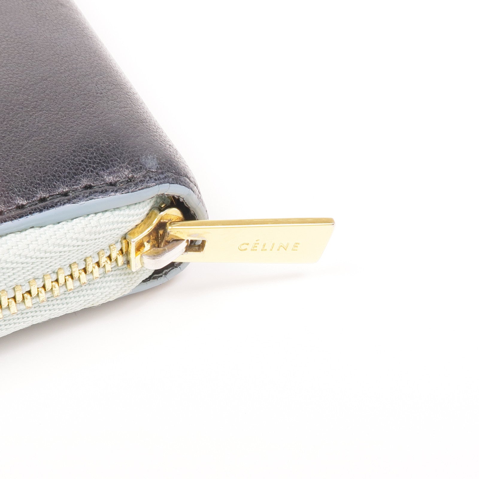 CELINE 牛皮皮革Wallet金扣長錢包